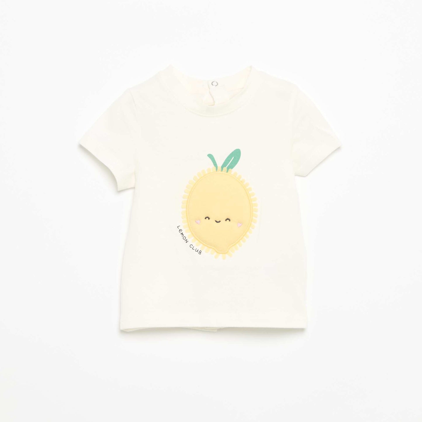 T-shirt à manches courtes avec imprimé BLANC