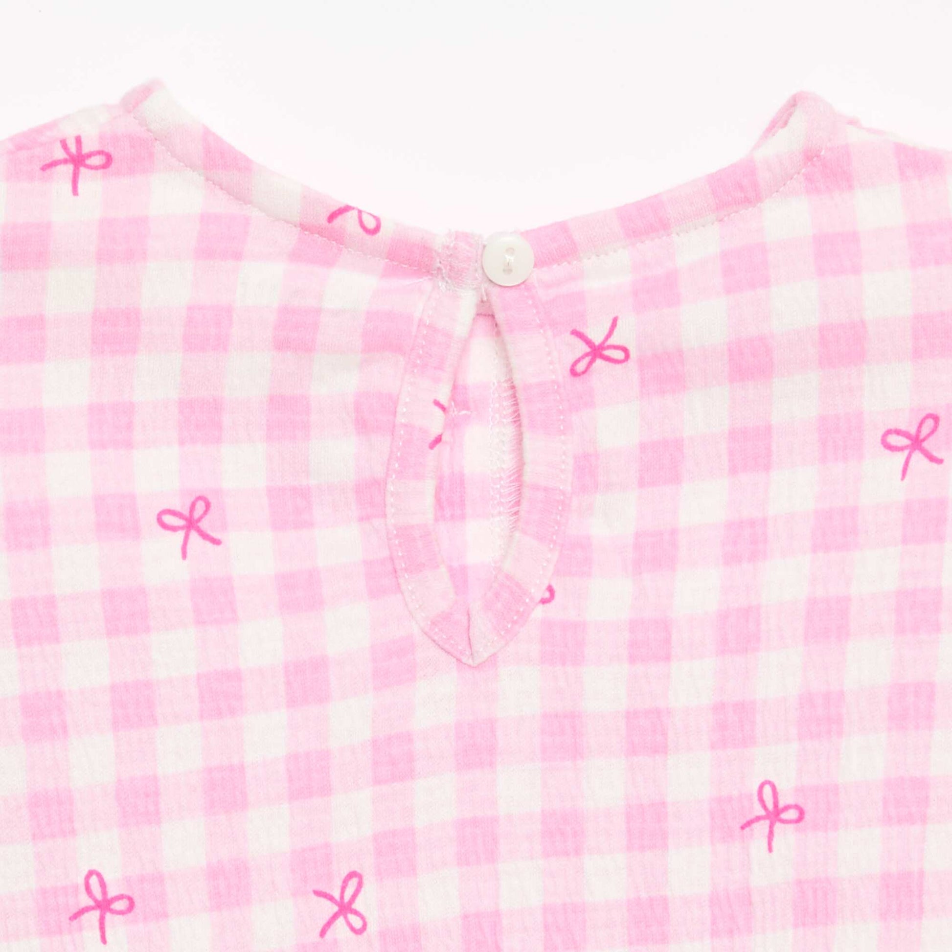 Tee-shirt imprimé et volanté ROSE