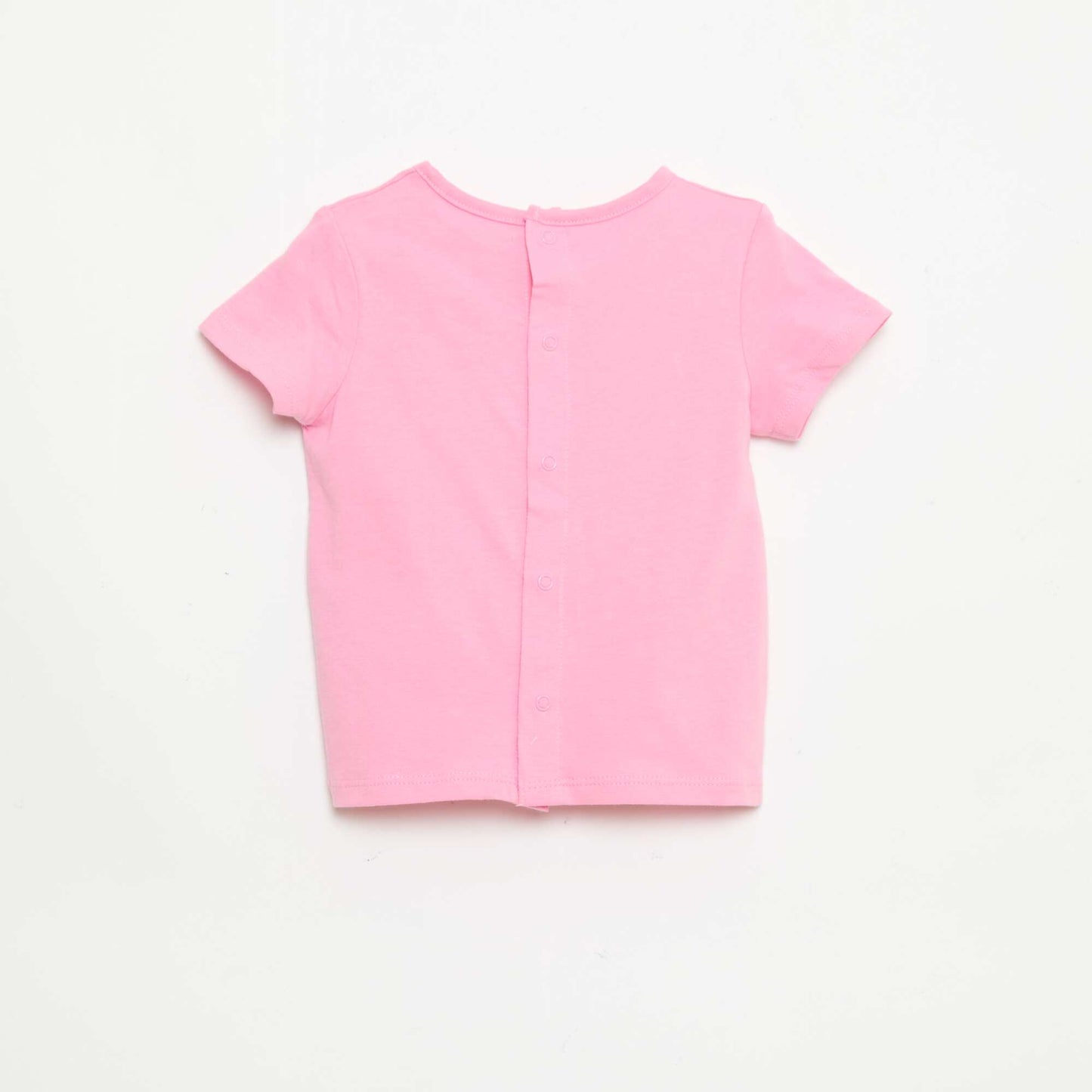 T-shirt imprimé et brodé à manches courtes ROSE