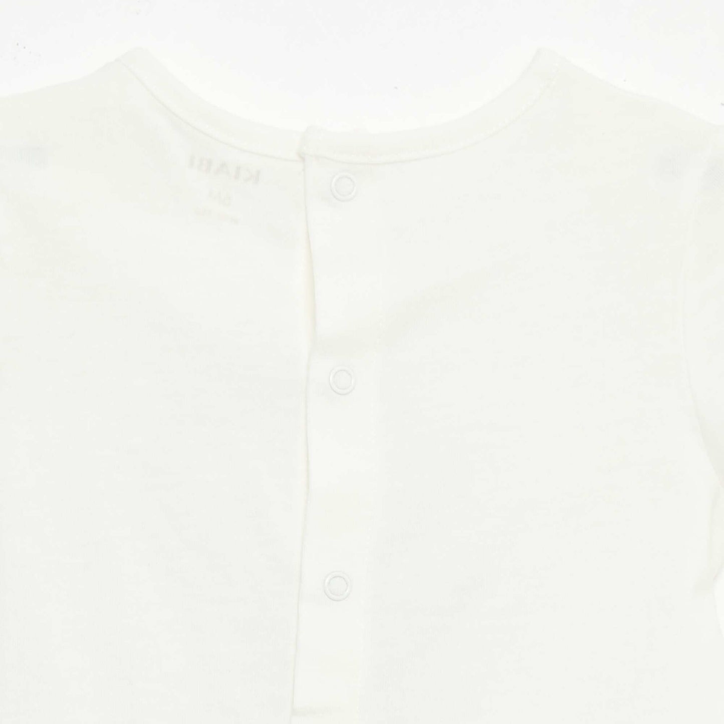 T-shirt imprimé et brodé à manches courtes BLANC
