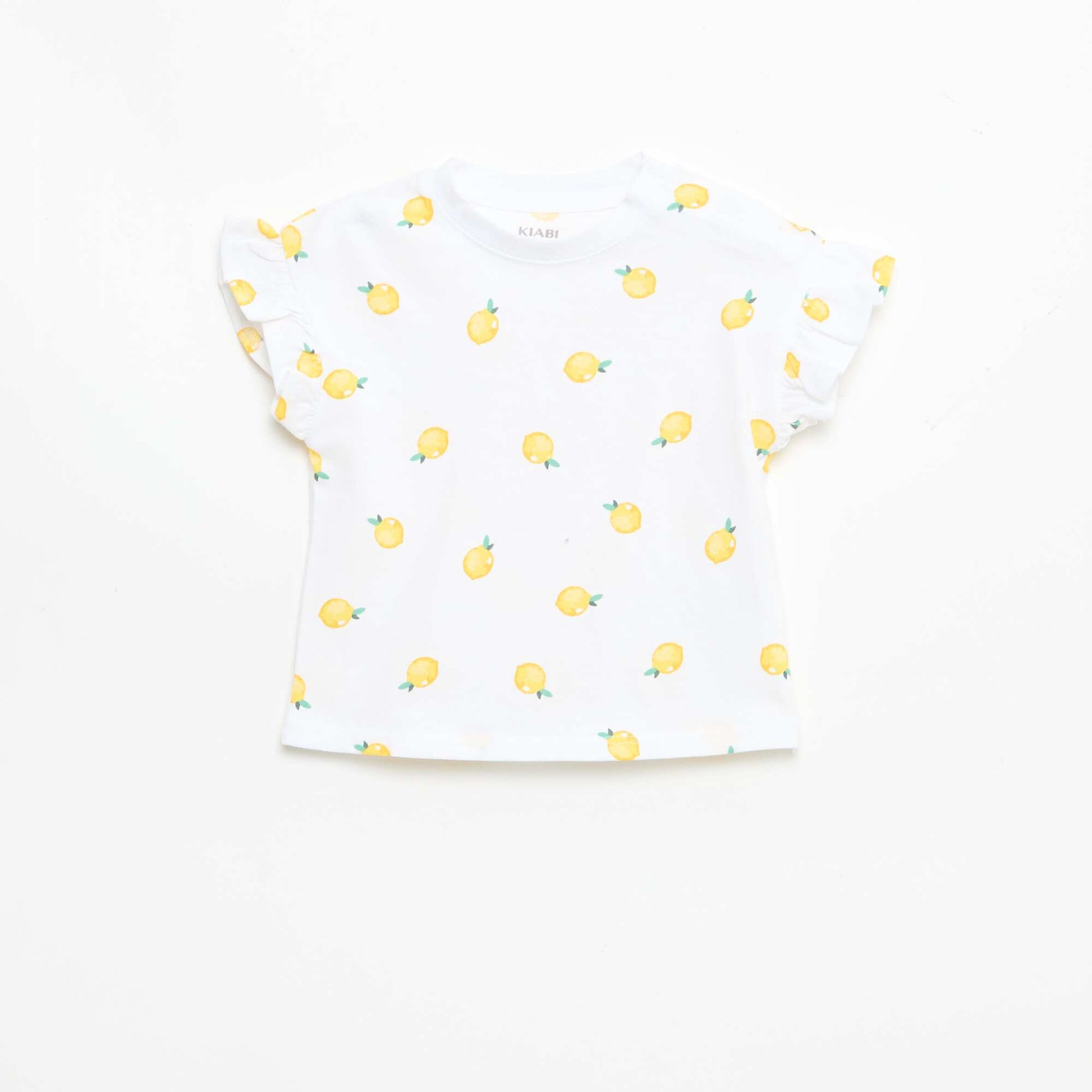 Lot de 2 T-shirts à manches courtes en jersey de coton BLANC