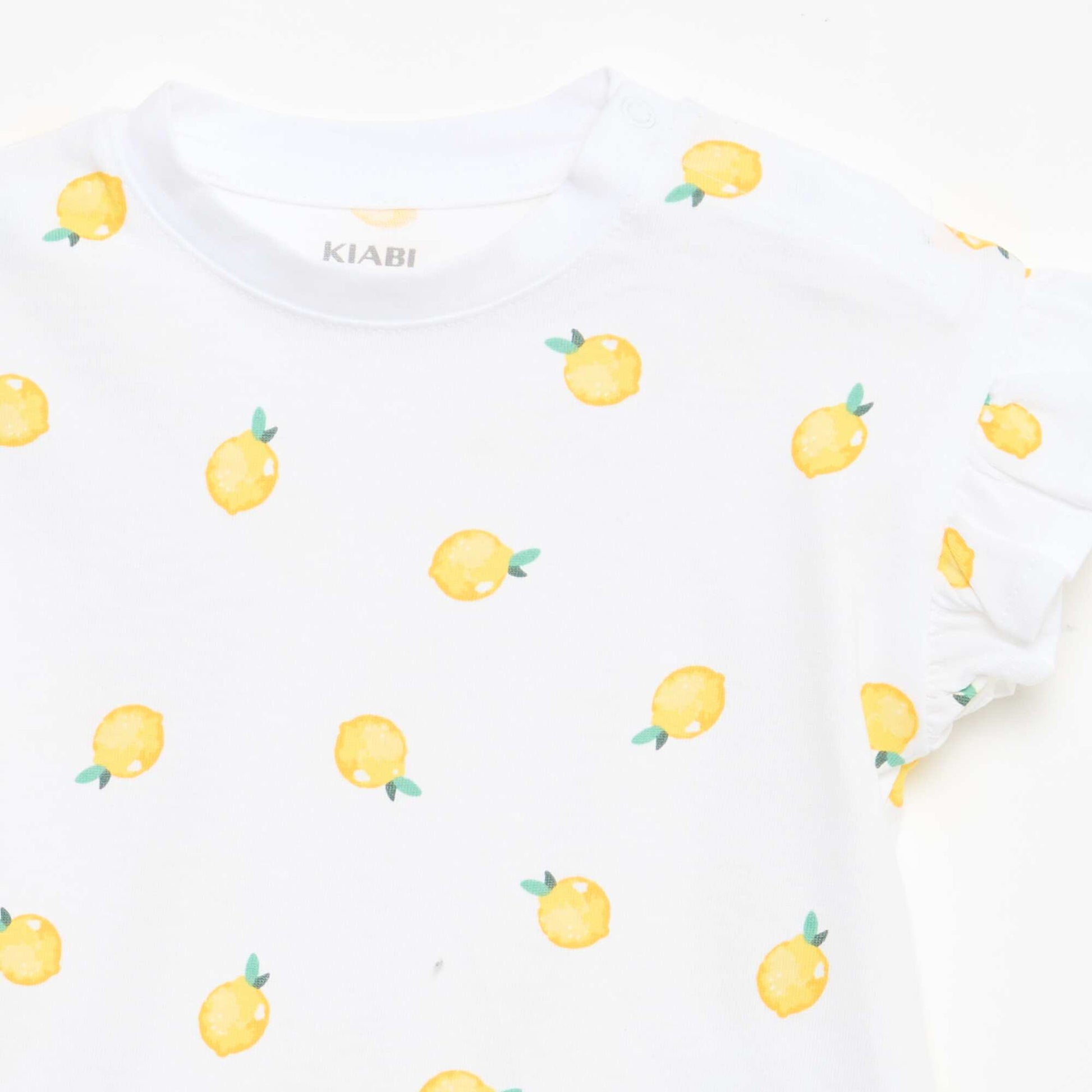 Lot de 2 T-shirts à manches courtes en jersey de coton BLANC
