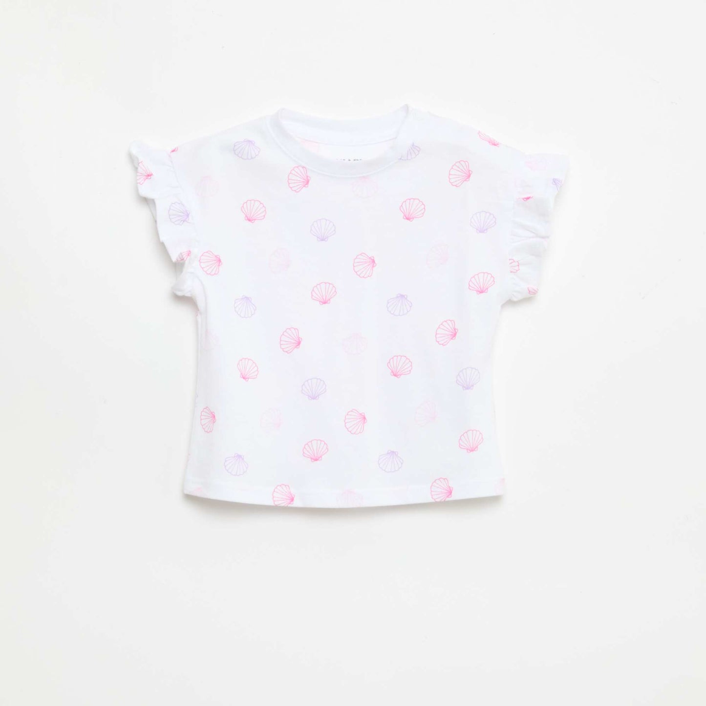 Lot de 2 T-shirts à manches courtes en jersey de coton BLANC