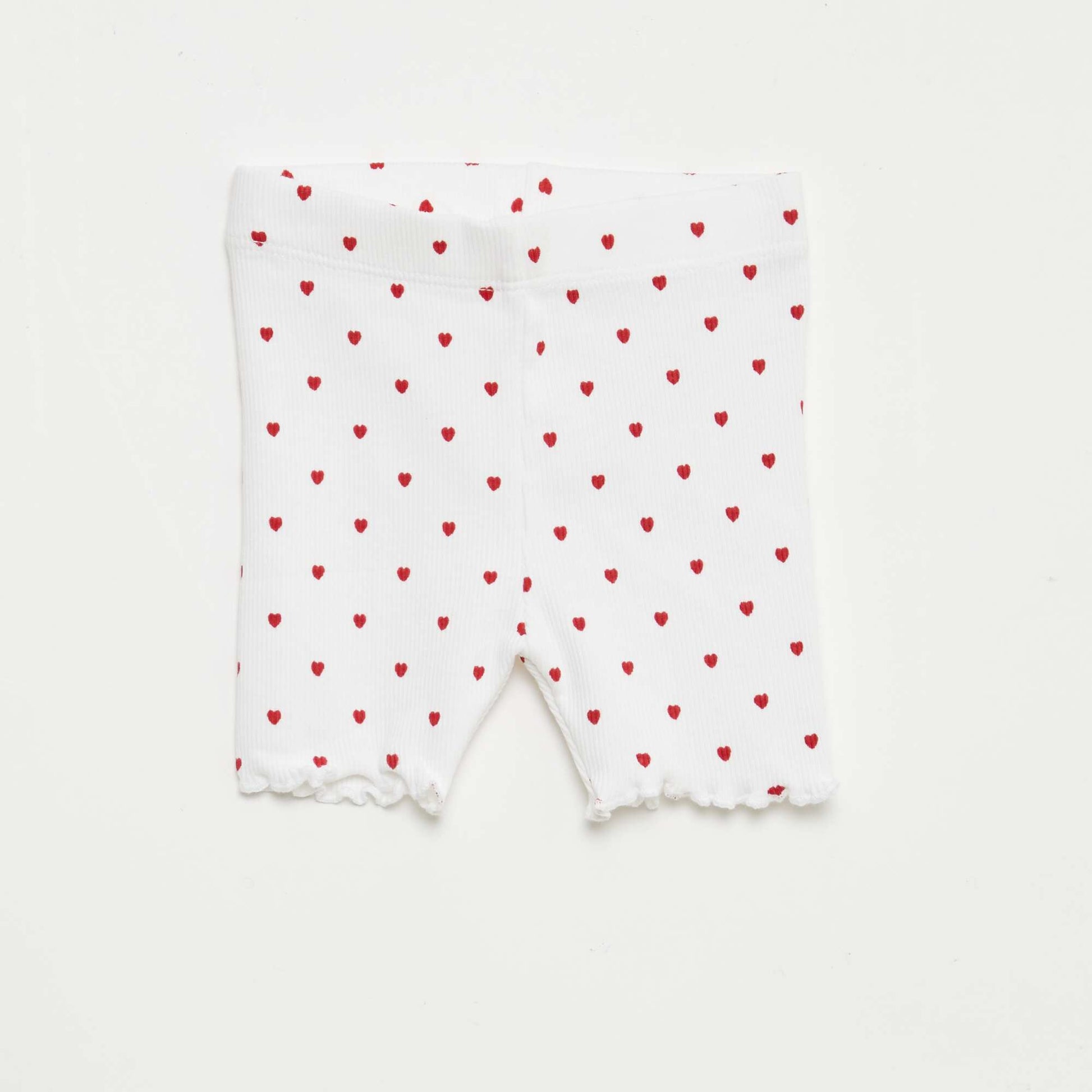 Lot de 2 leggings côtelés BLANC