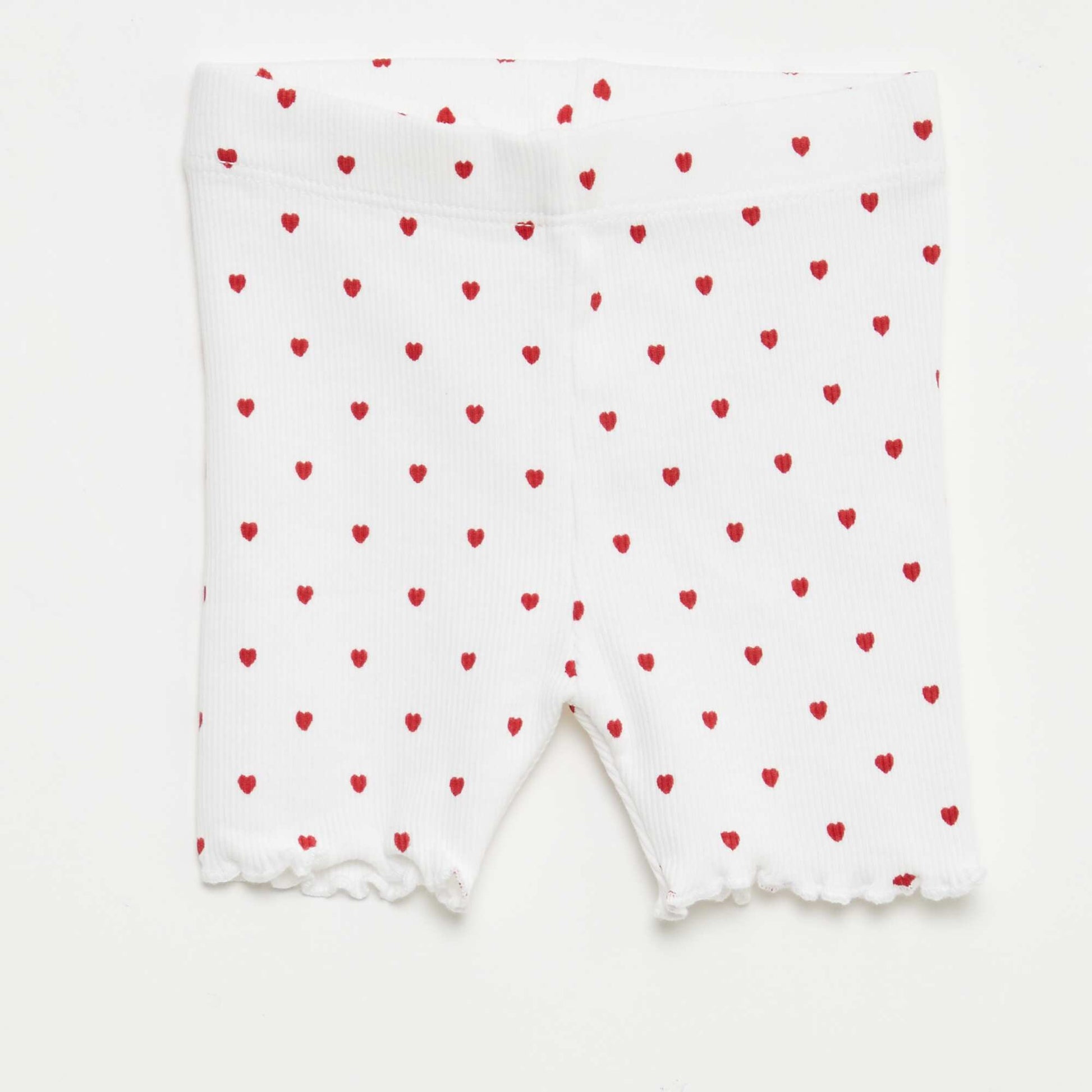 Lot de 2 leggings côtelés BLANC