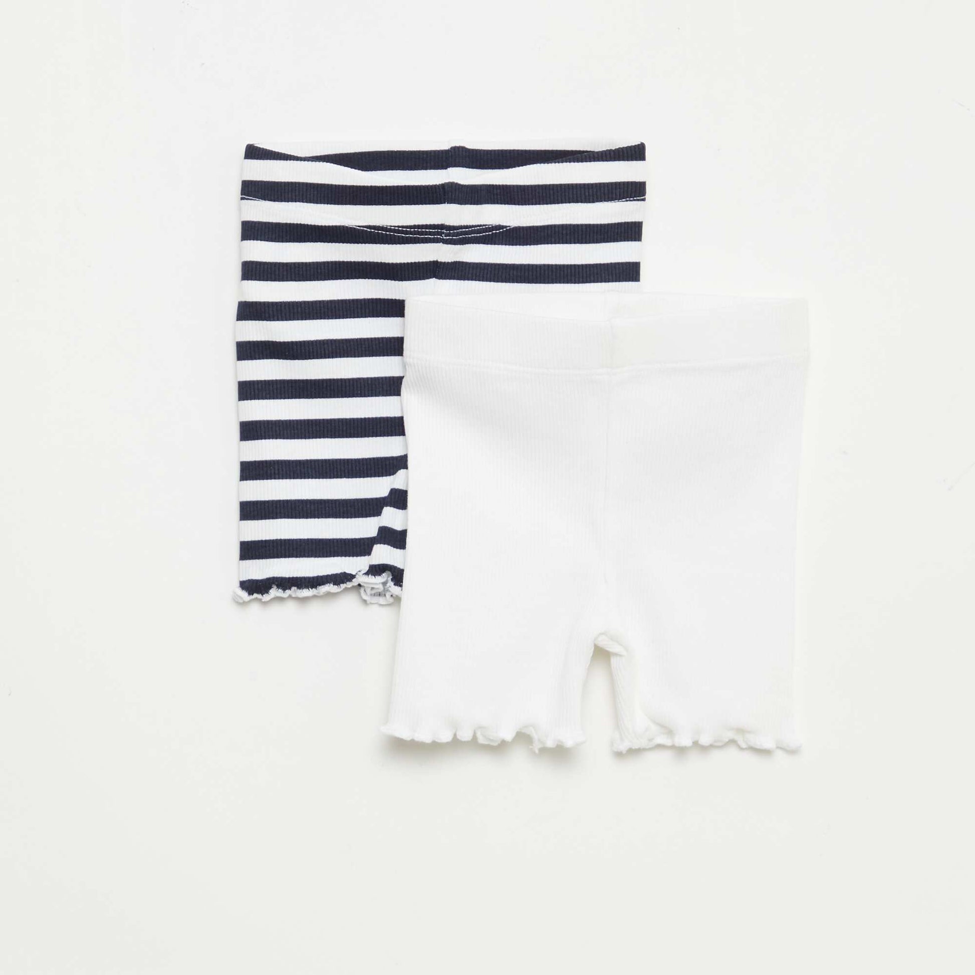 Lot de 2 leggings côtelés BLEU