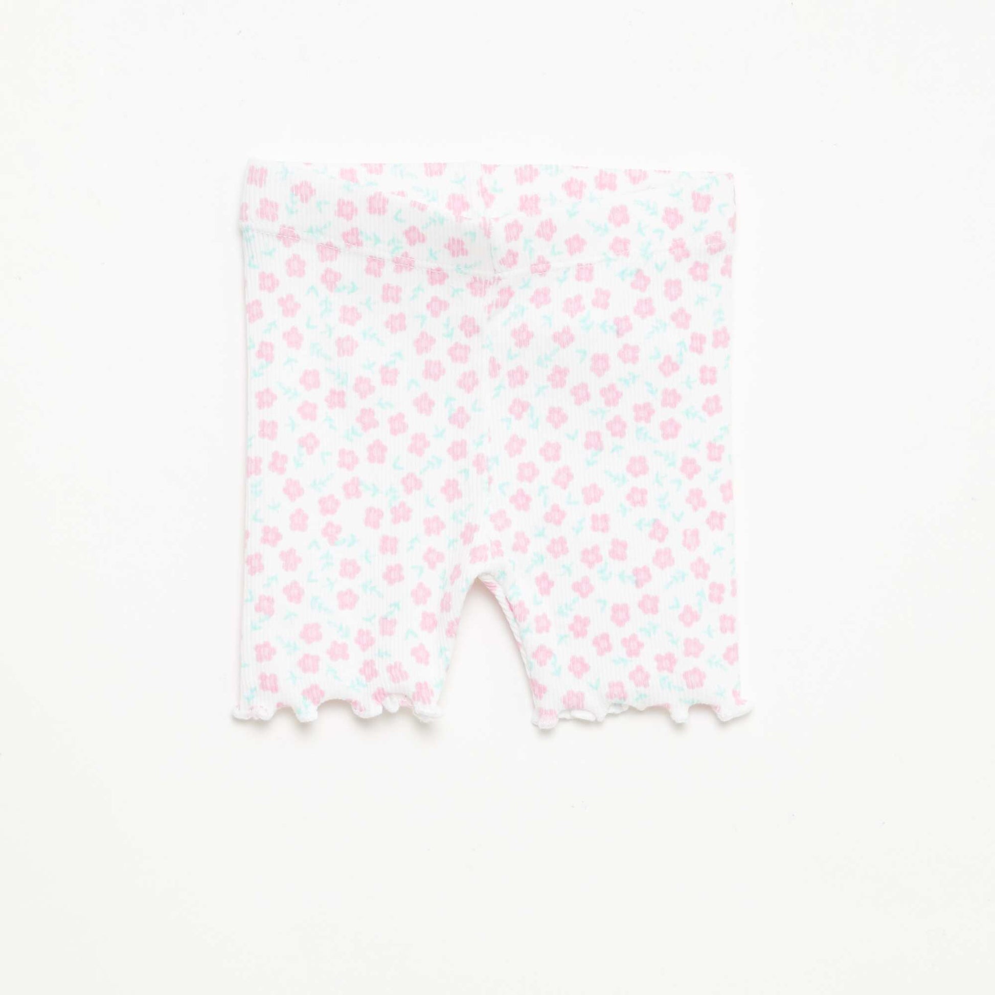 Lot de 2 leggings côtelés BLANC