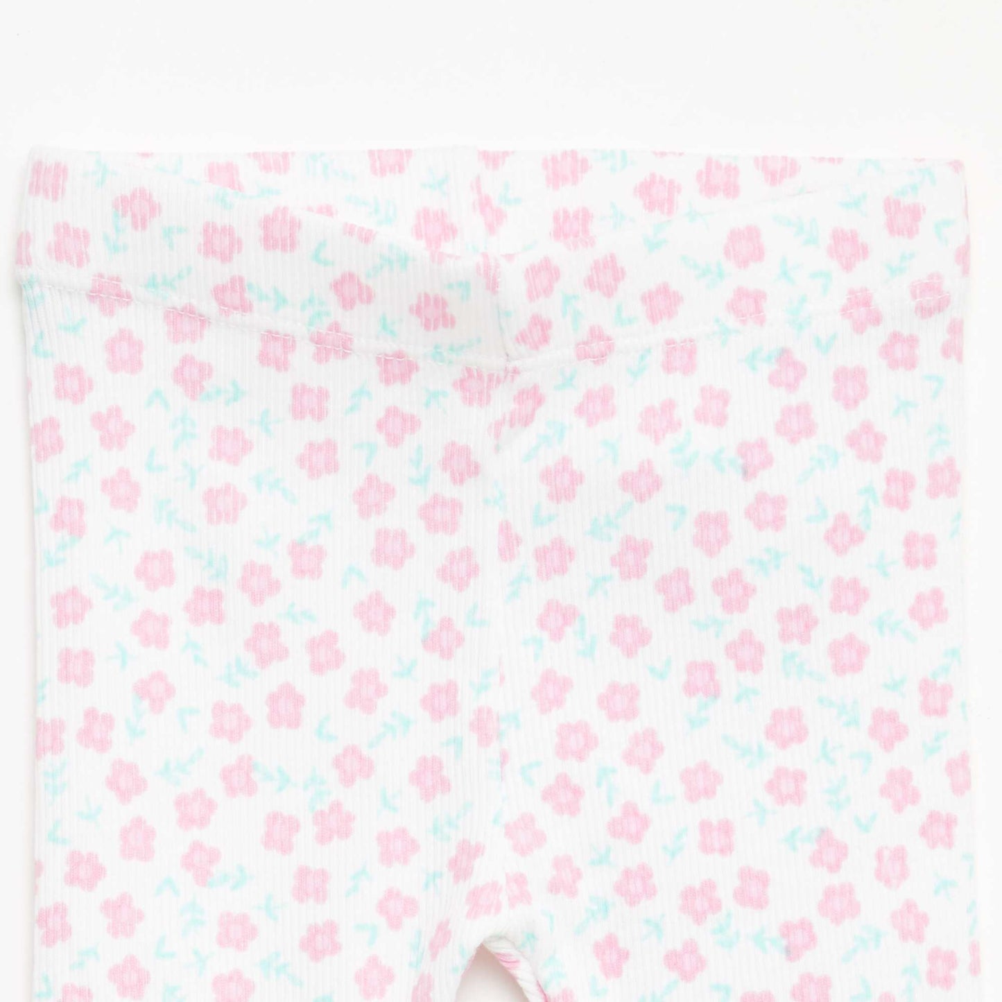 Lot de 2 leggings côtelés BLANC