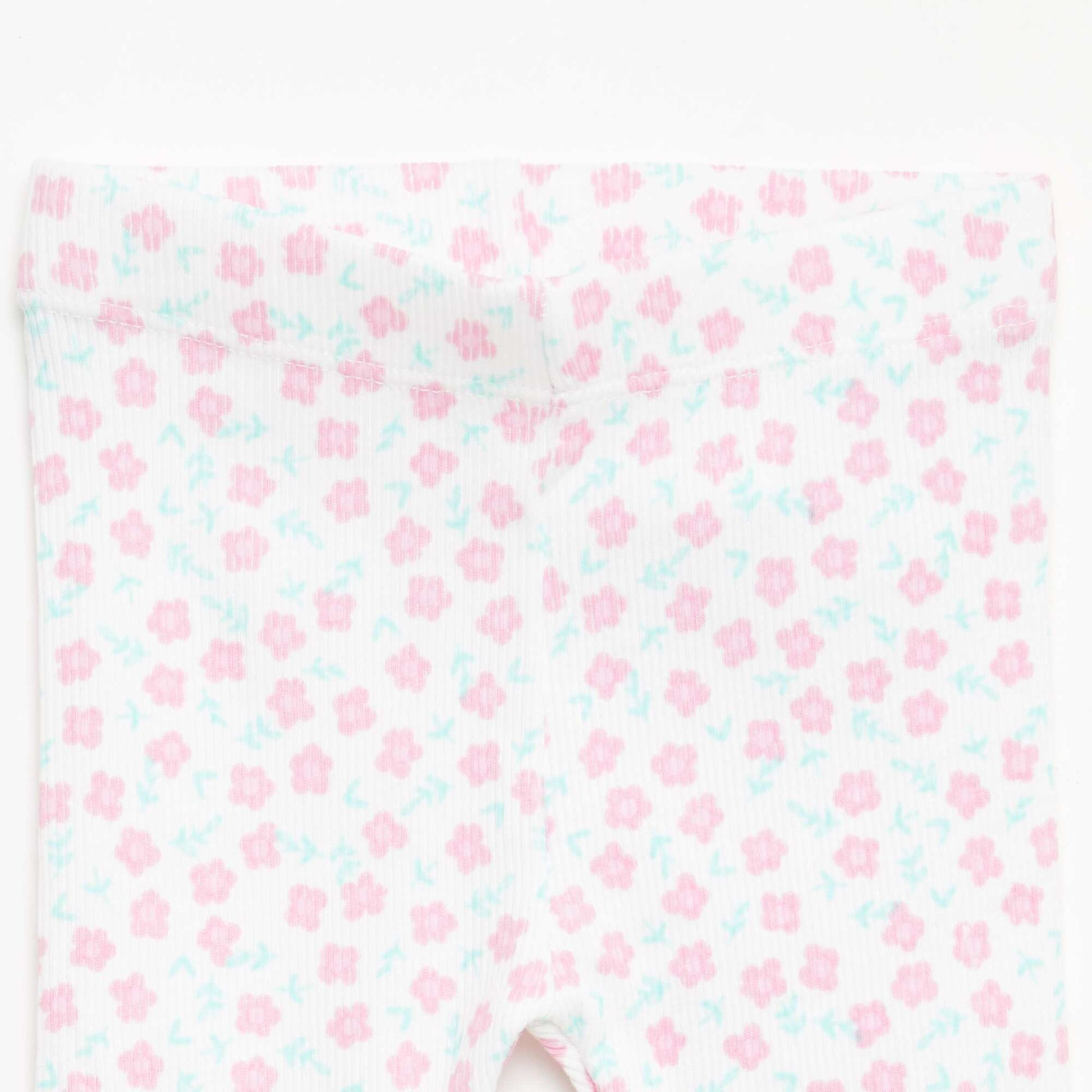 Lot de 2 leggings côtelés BLANC