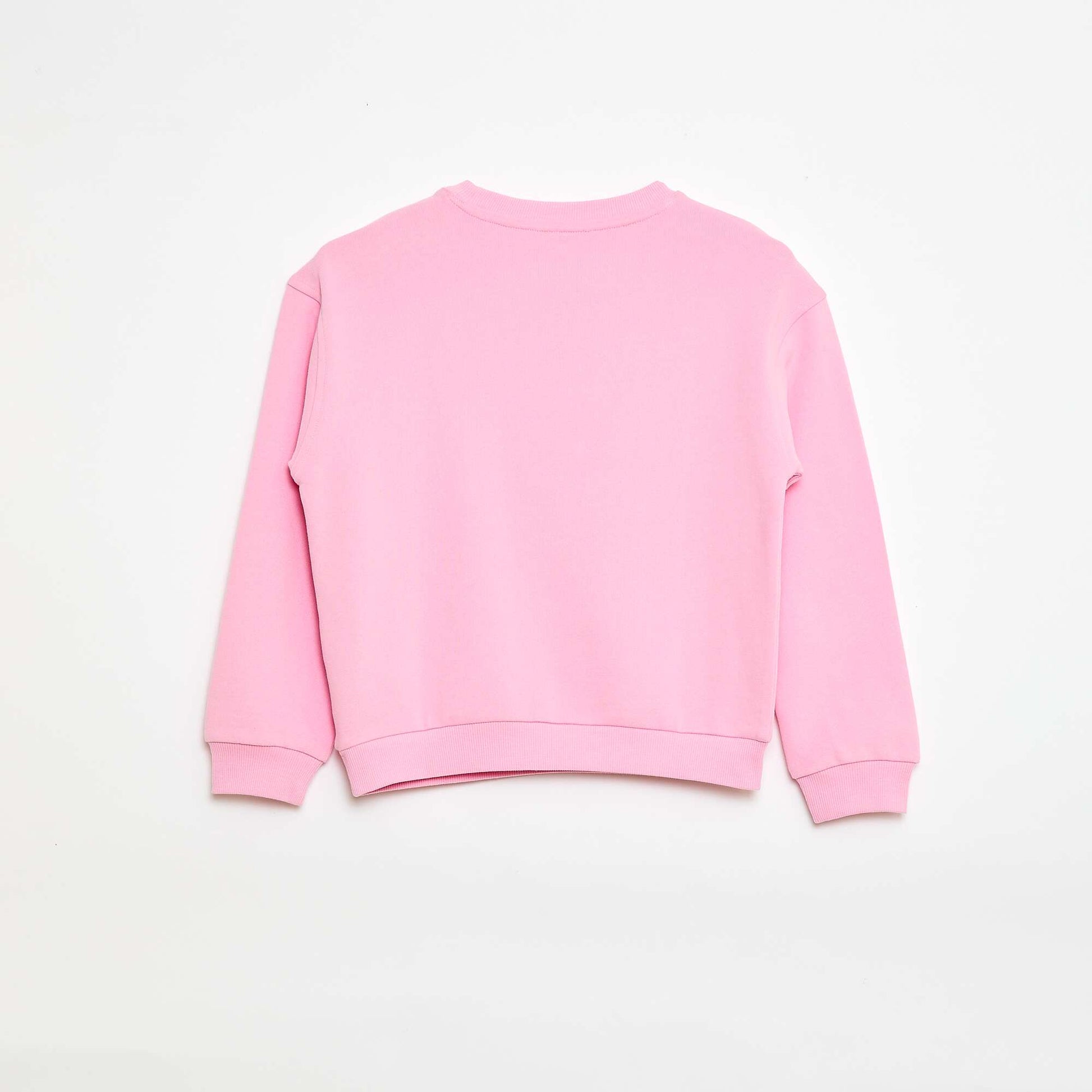 Sweat en French Terry imprimé devant ROSE