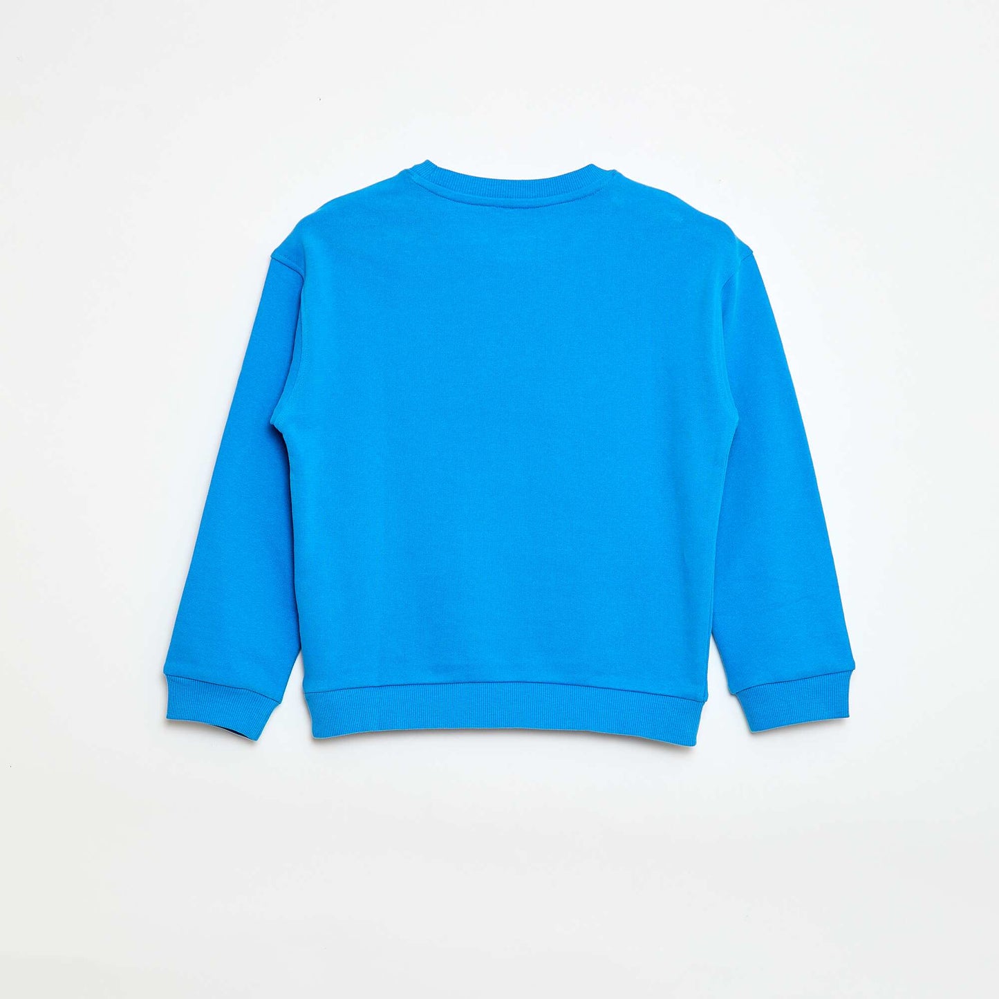 Sweat en French Terry à motif BLEU