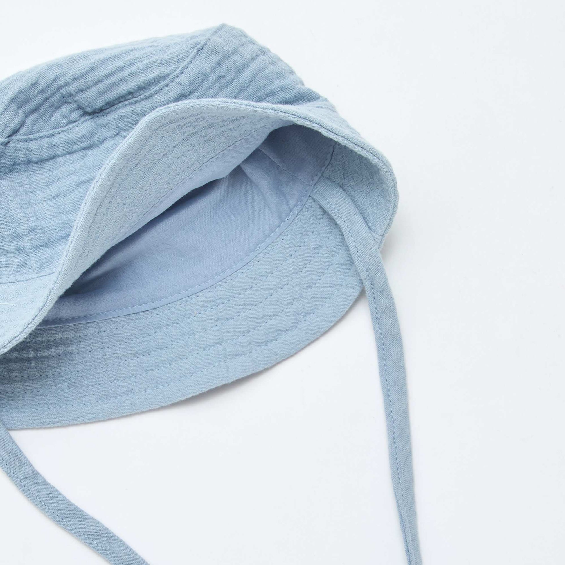 Bob en gaze de coton BLEU