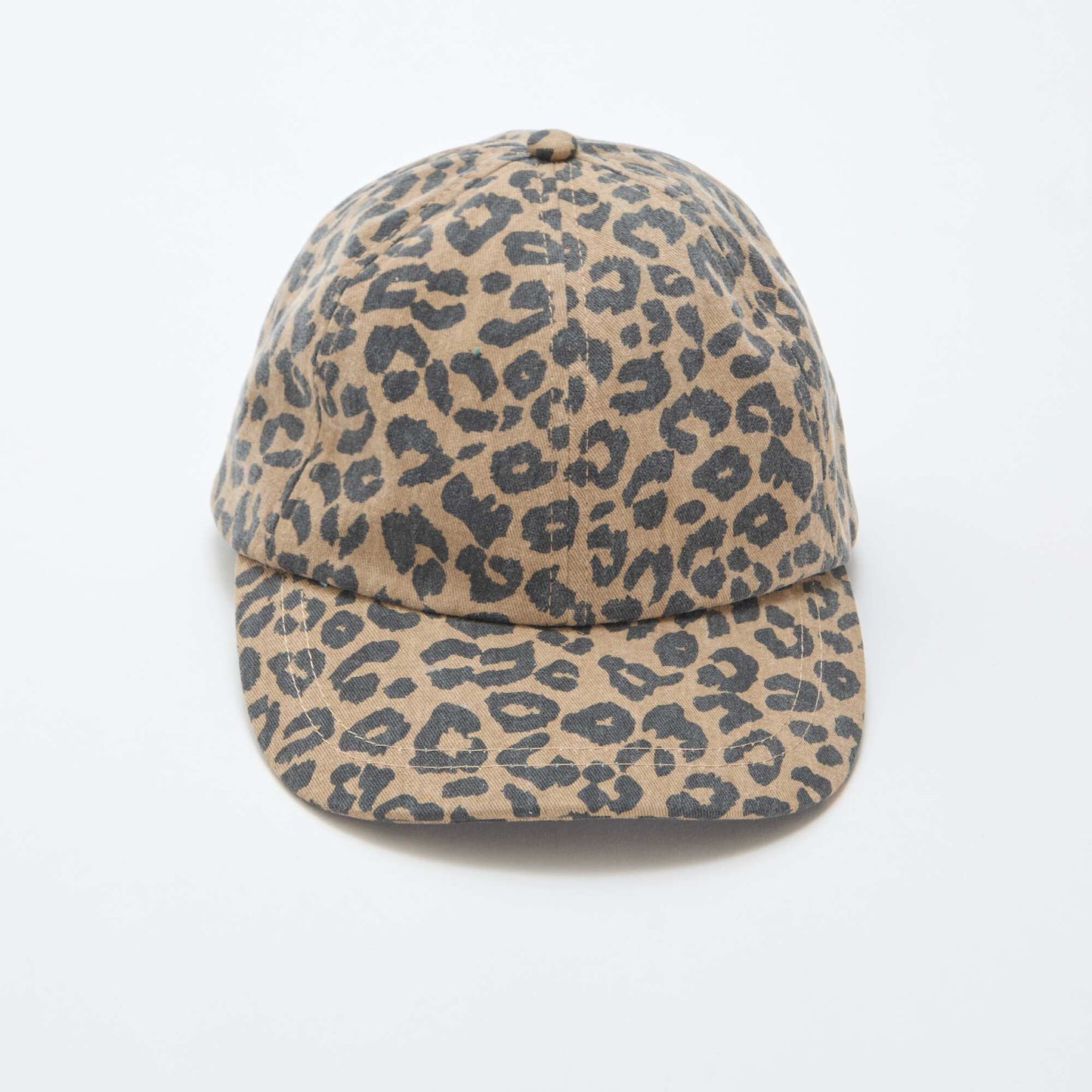 Casquette léopard en tissu MARRON