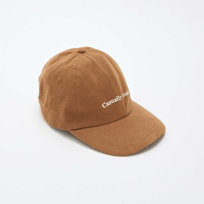 Casquette baseball en coton MARRON