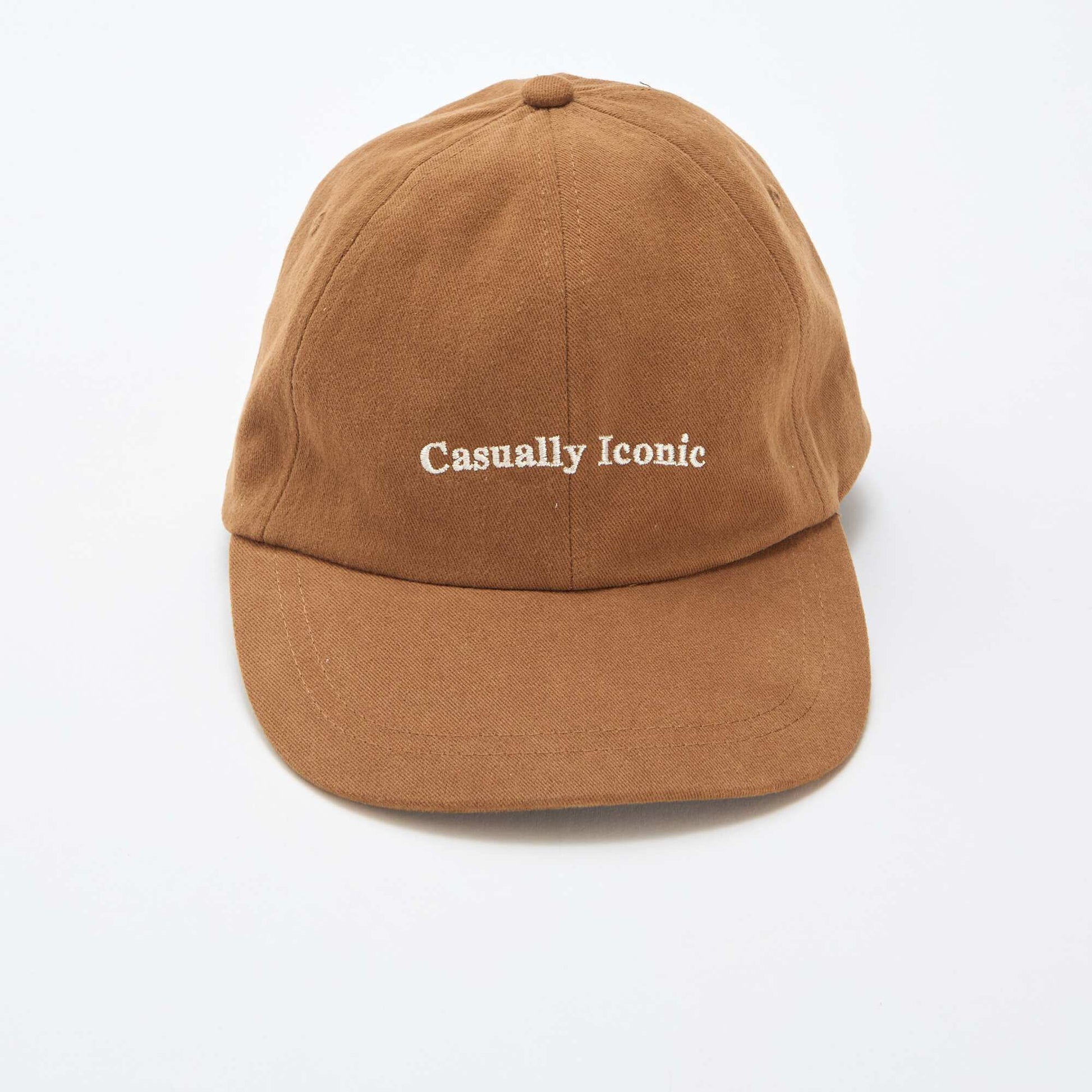 Casquette baseball en coton MARRON