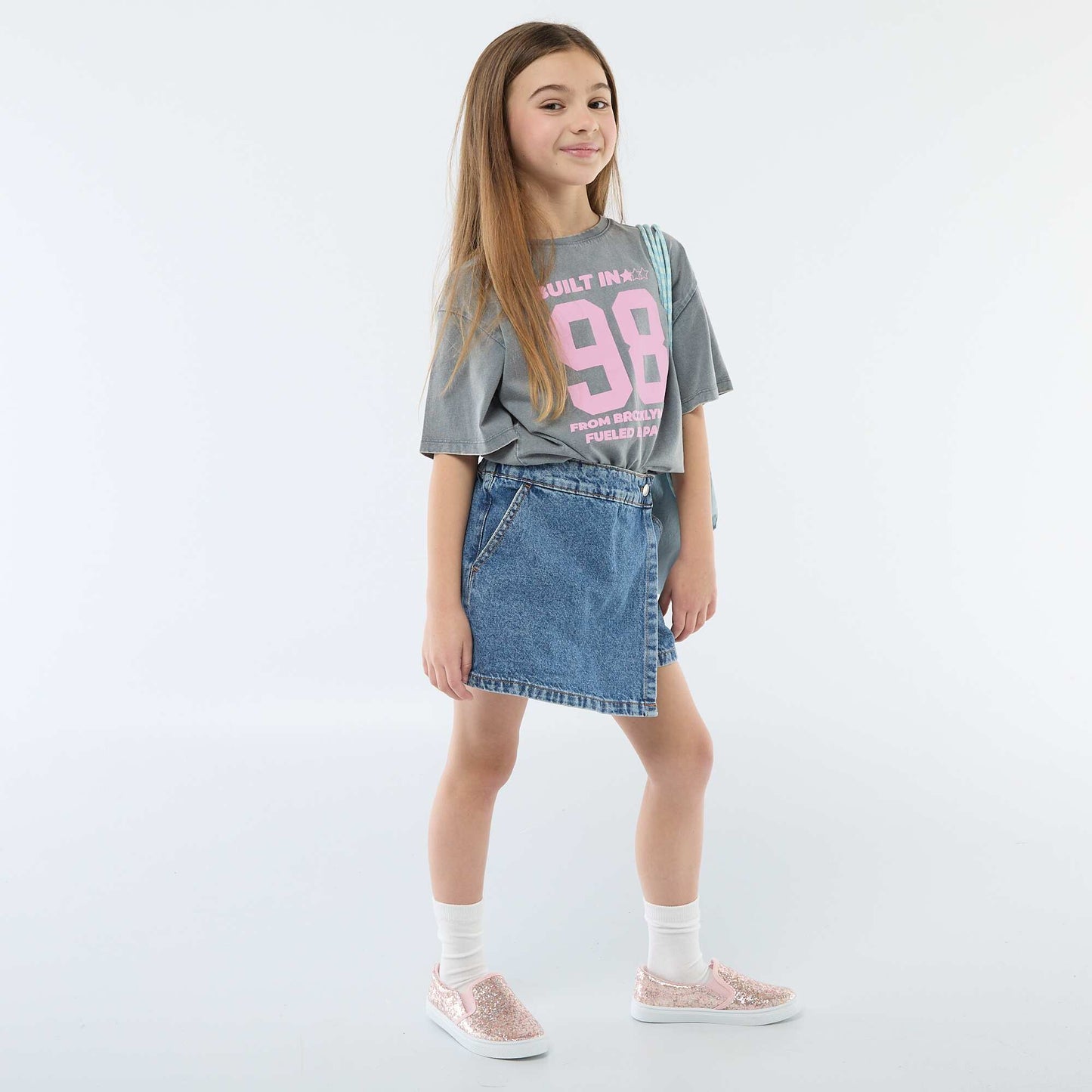 T-shirt esprit américain GRIS
