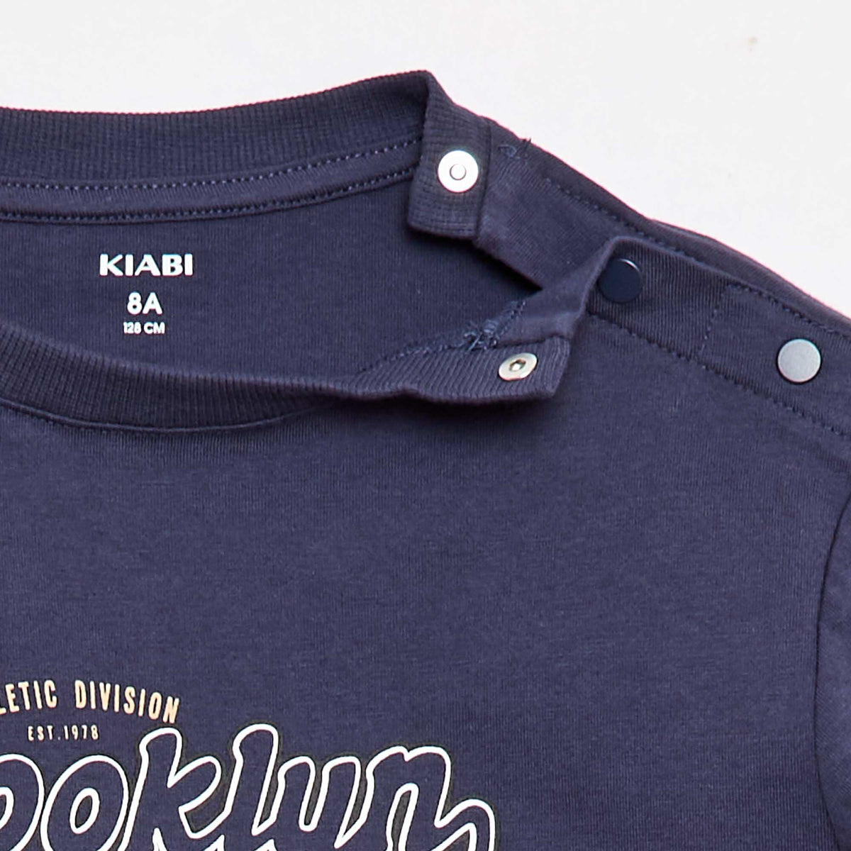 Tee-shirt imprimé à manches courtes - Collection facile à enfiler BLEU