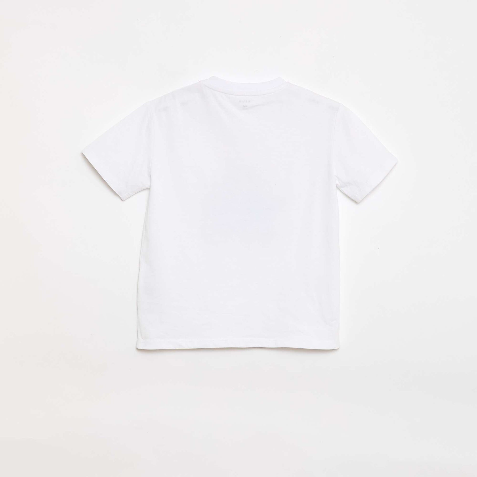 Tee-shirt imprimé à manches courtes - Collection facile à enfiler BLANC