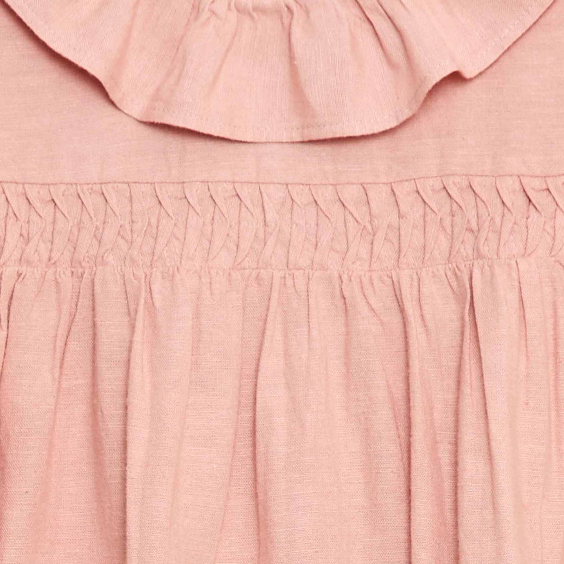 Robe collerette en lin mélangé ROSE