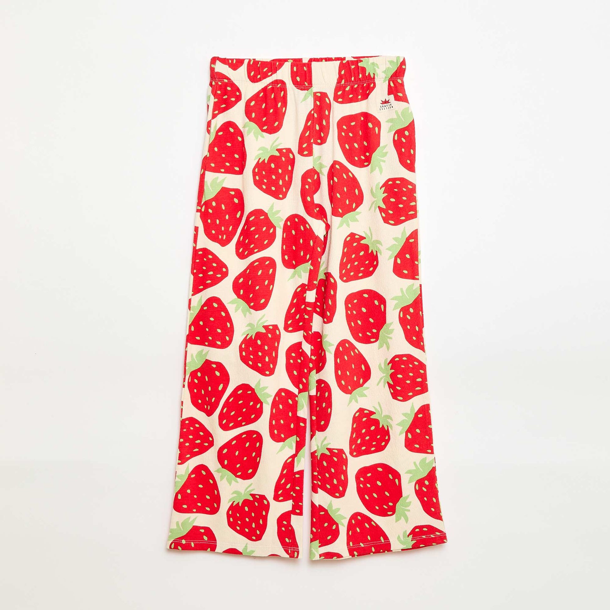 Pantalon large - Grafik Edition ROUGE
