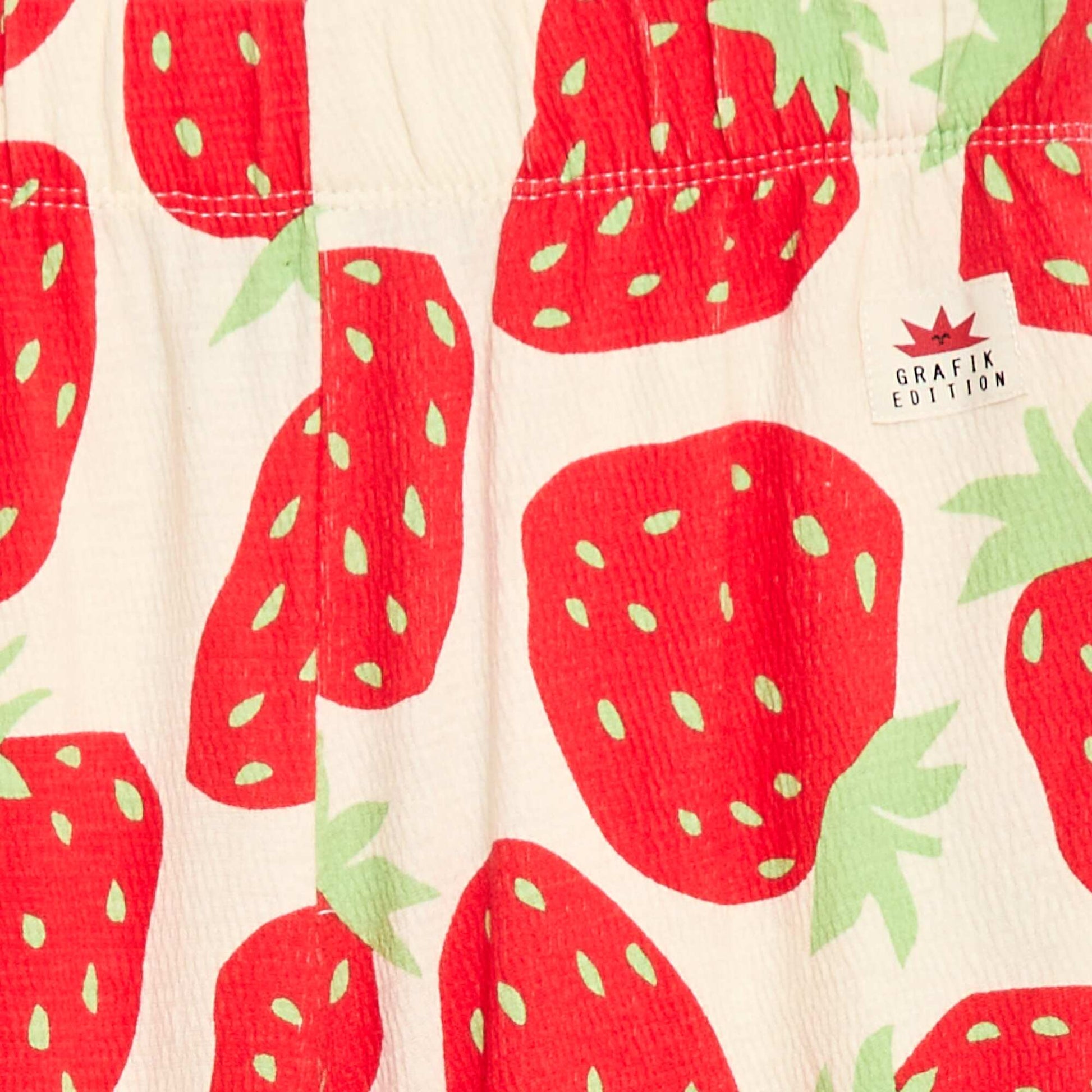 Pantalon large - Grafik Edition ROUGE