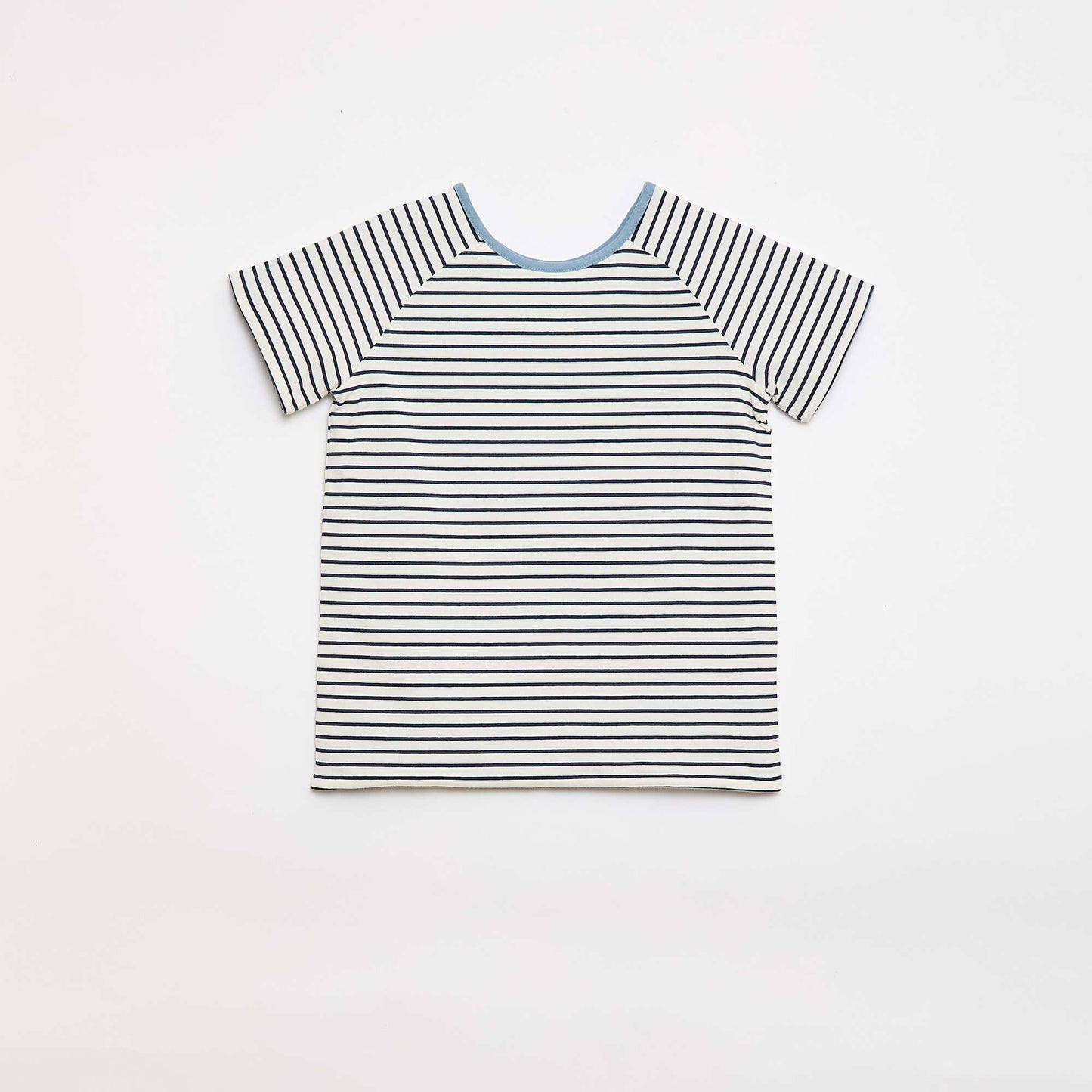 T-shirt sans sens & réversible à manches courtes BLEU