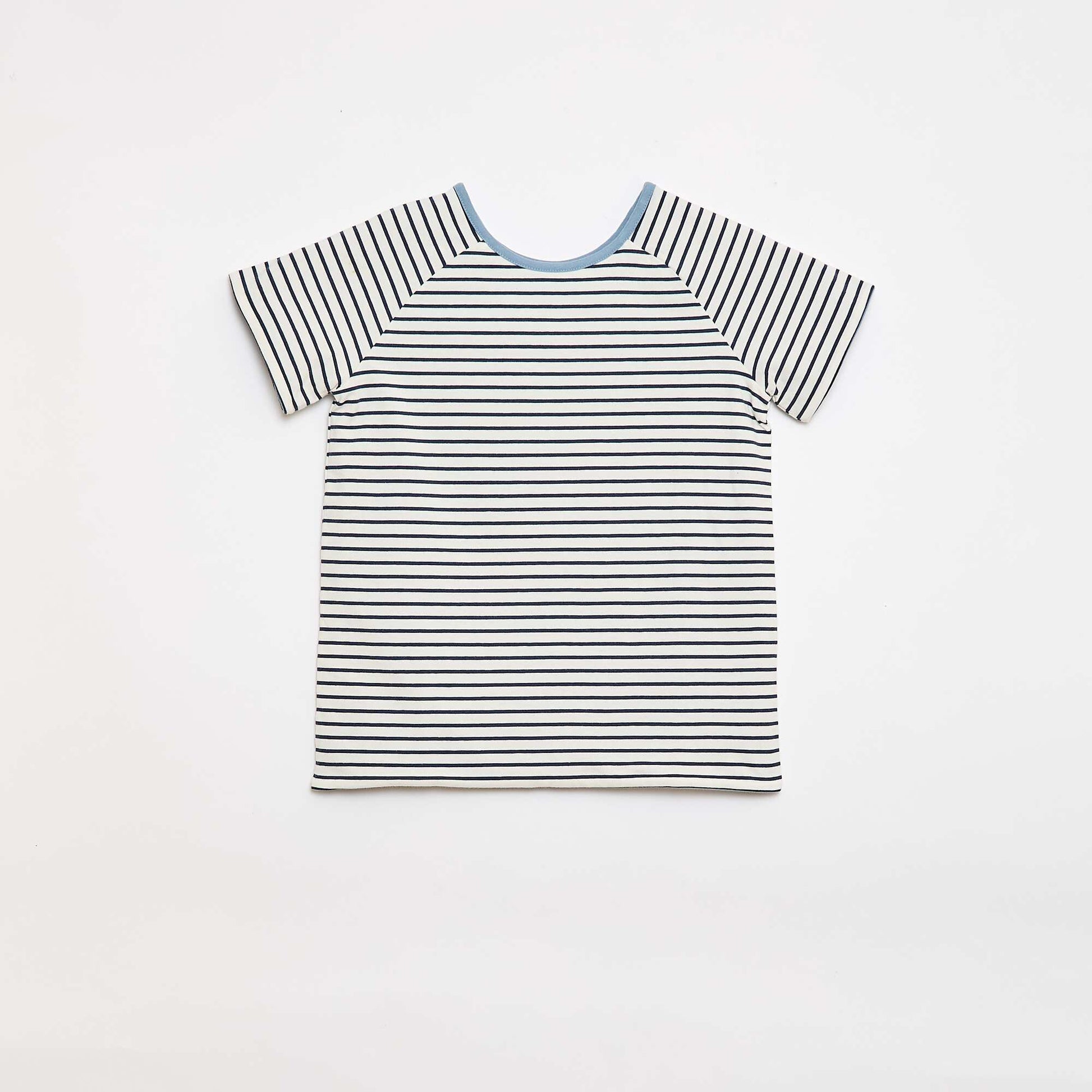 T-shirt sans sens & réversible à manches courtes BLEU