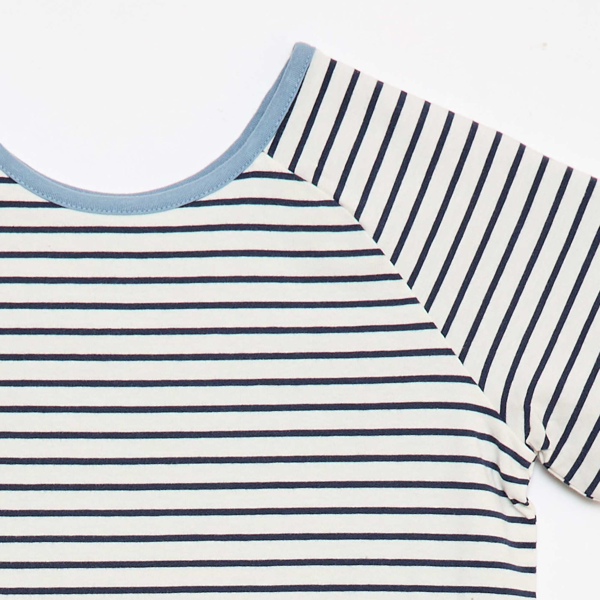 T-shirt sans sens & réversible à manches courtes BLEU