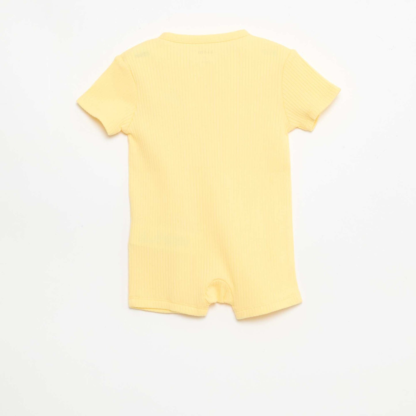 Dors bien zippé léger manches courtes JAUNE