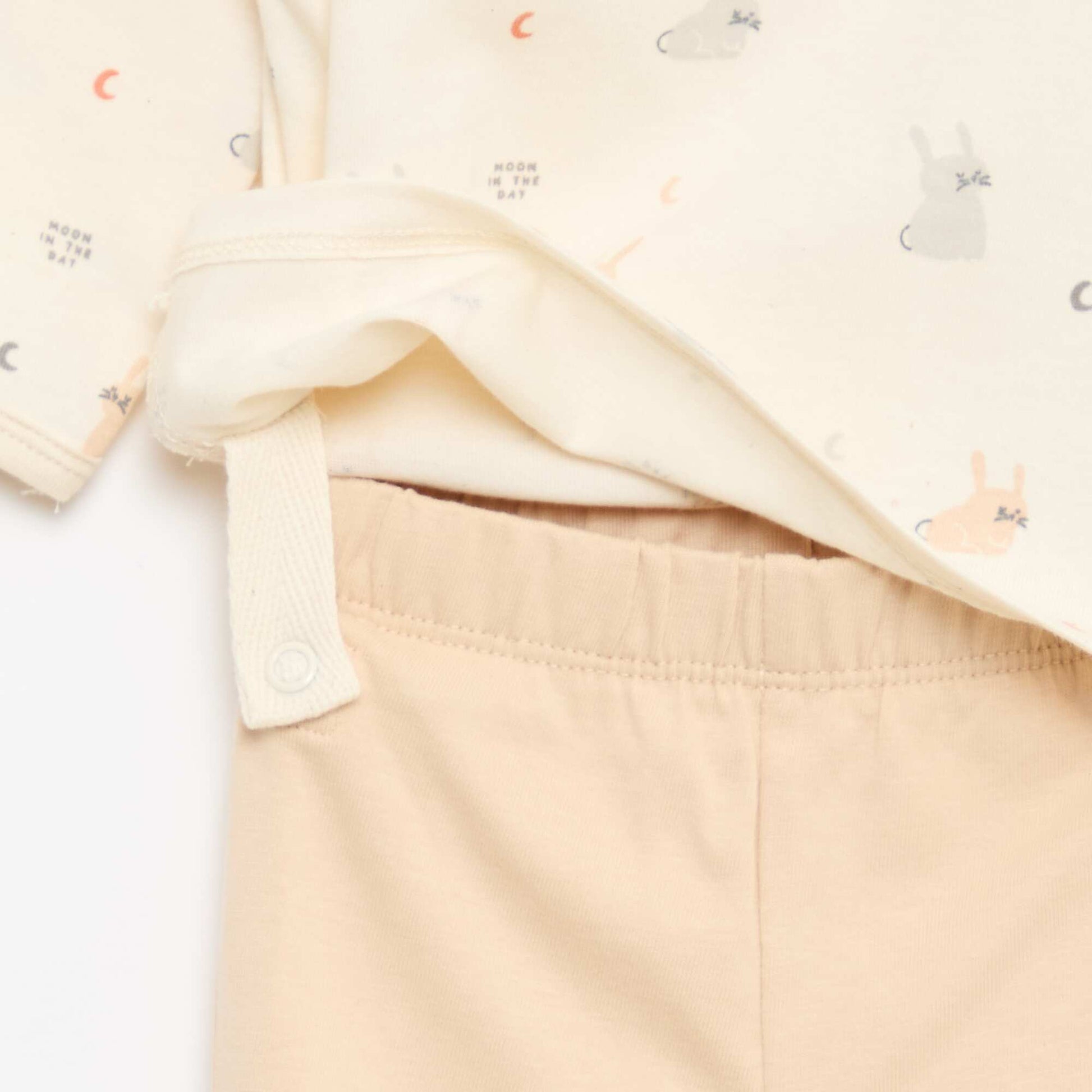 Ensemble de pyjama chill en jersey coton BLANC