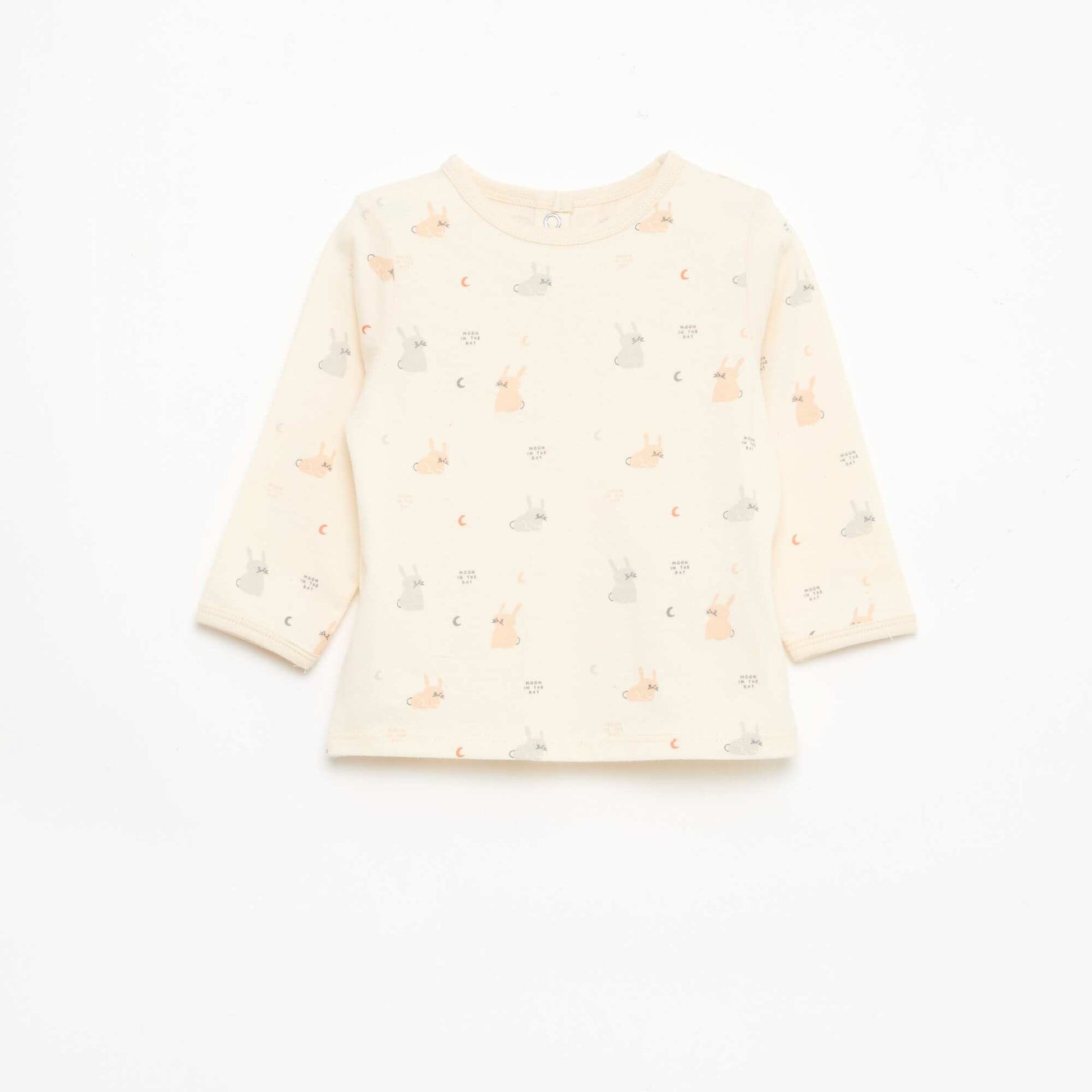Ensemble de pyjama chill en jersey coton BLANC