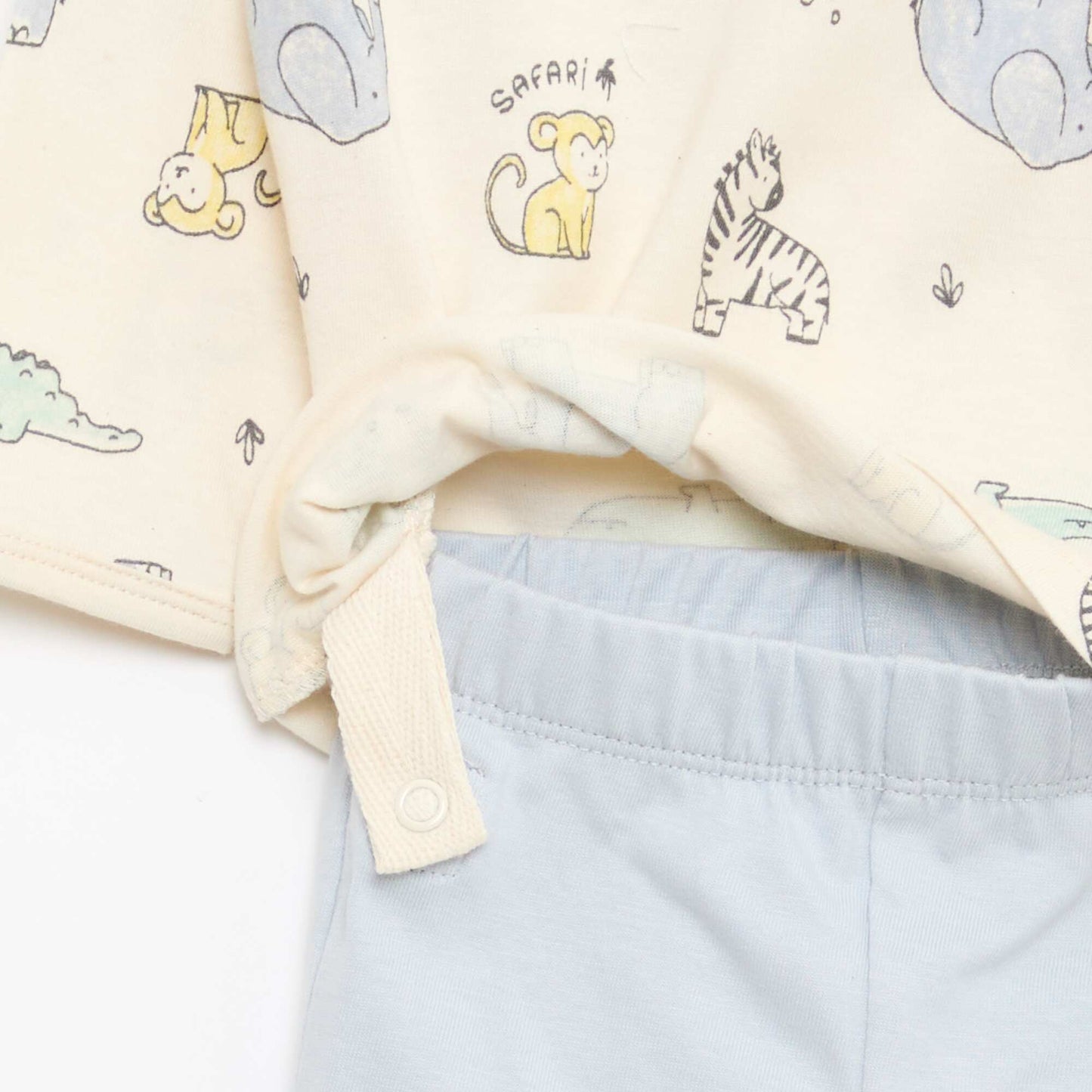 Ensemble de pyjama chill en jersey coton BLANC