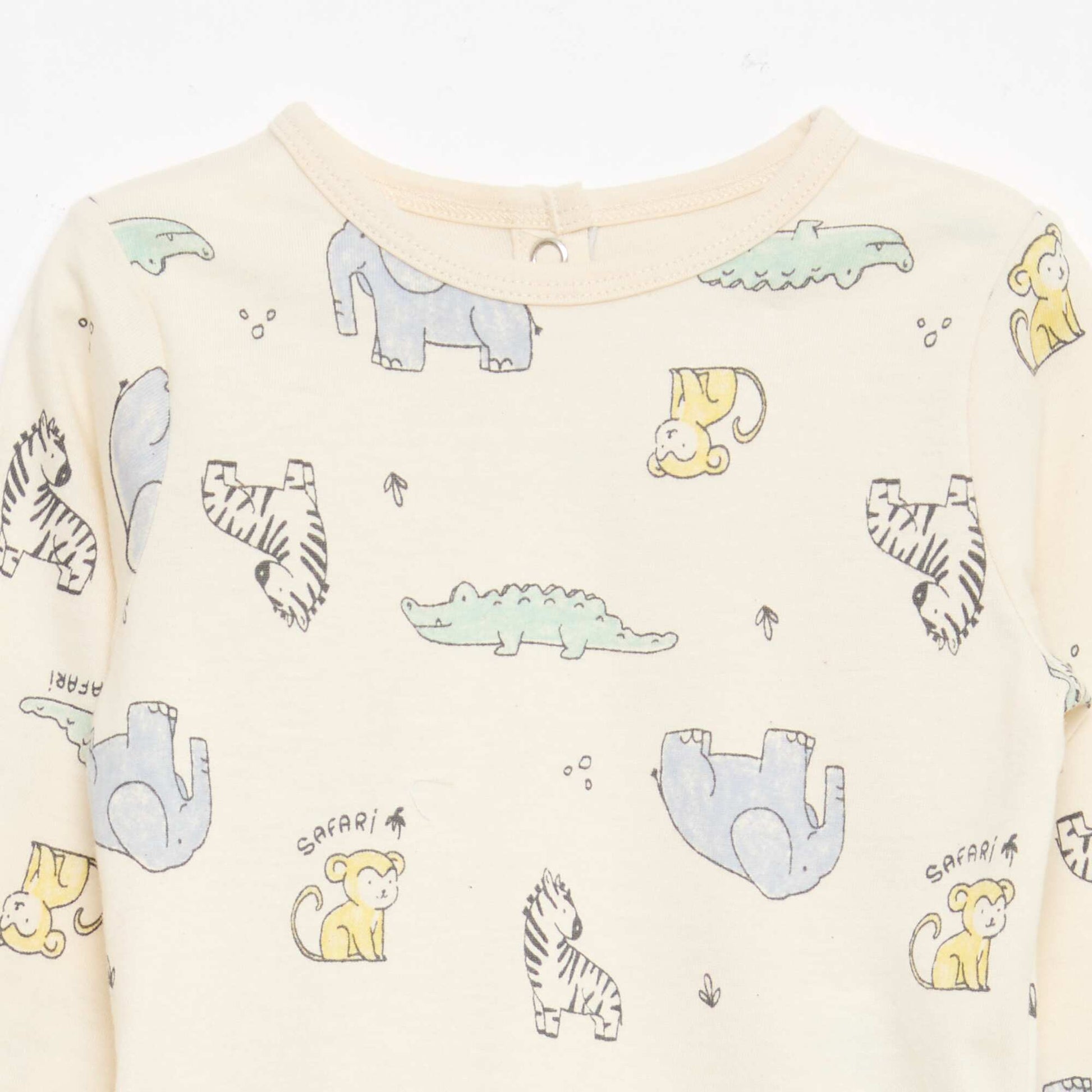 Ensemble de pyjama chill en jersey coton BLANC