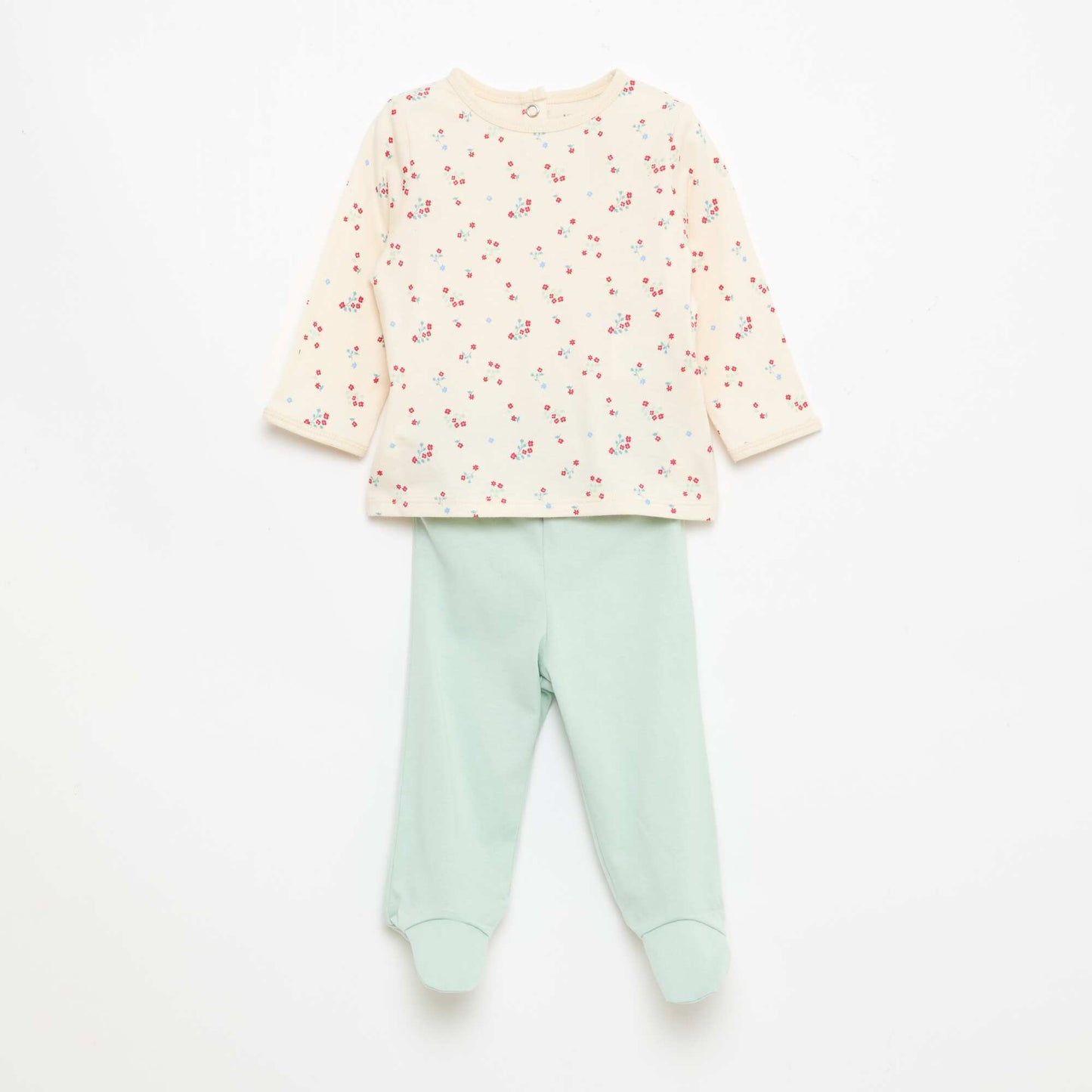 Ensemble de pyjama chill en jersey coton BLANC