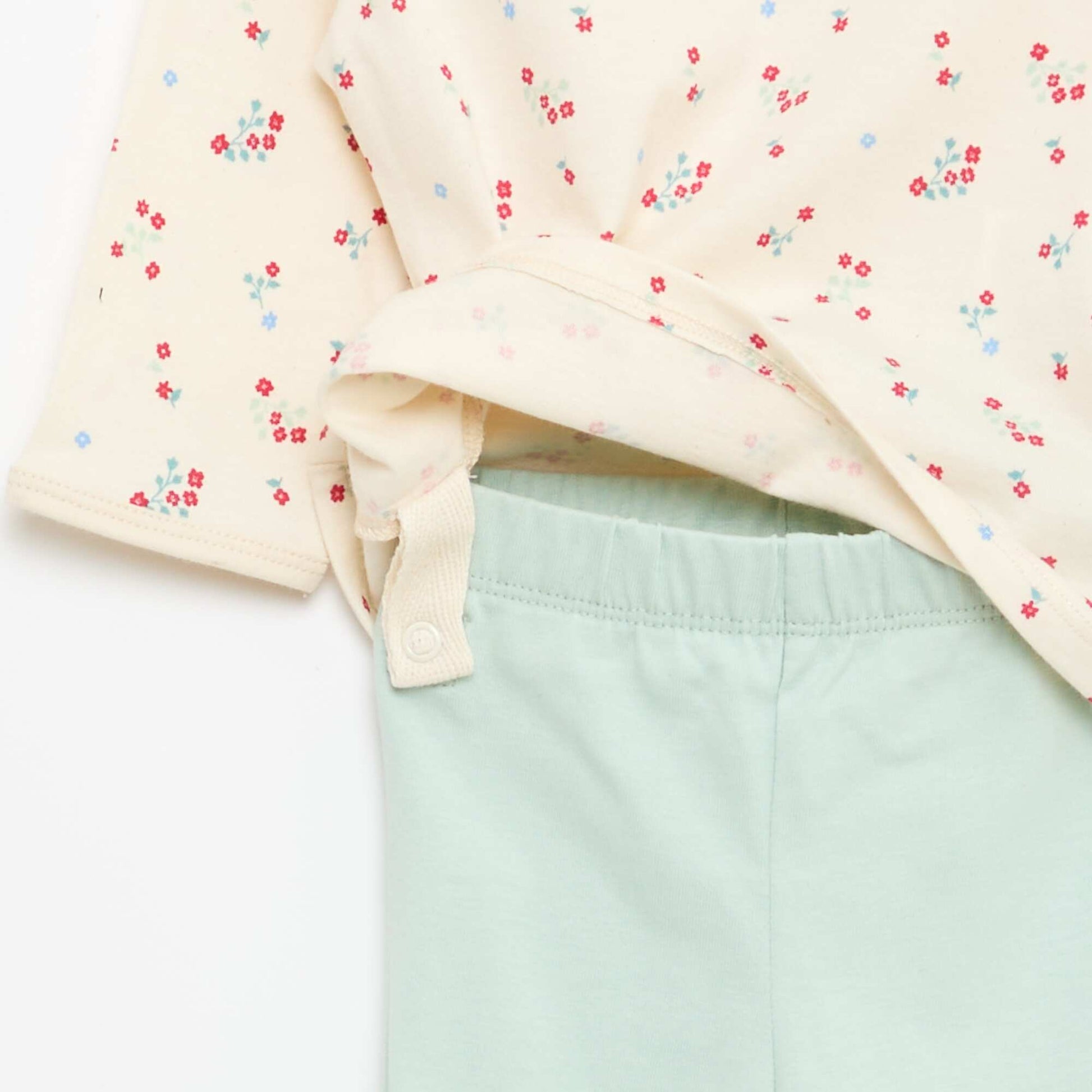 Ensemble de pyjama chill en jersey coton BLANC