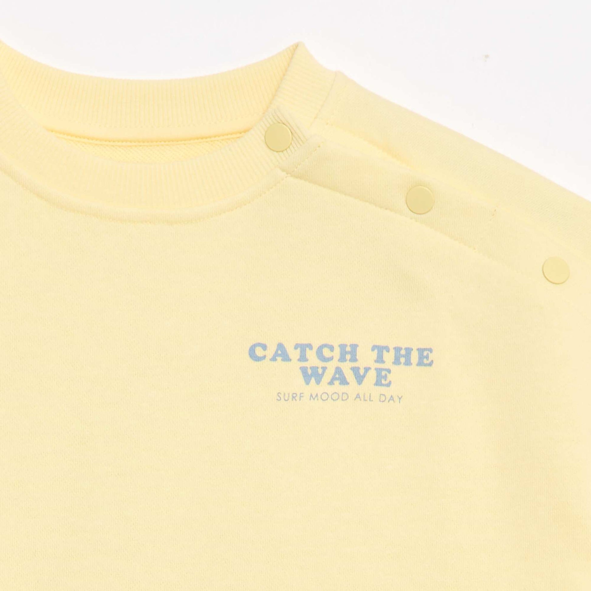 Sweat imprimé - Collection facile à enfiler JAUNE