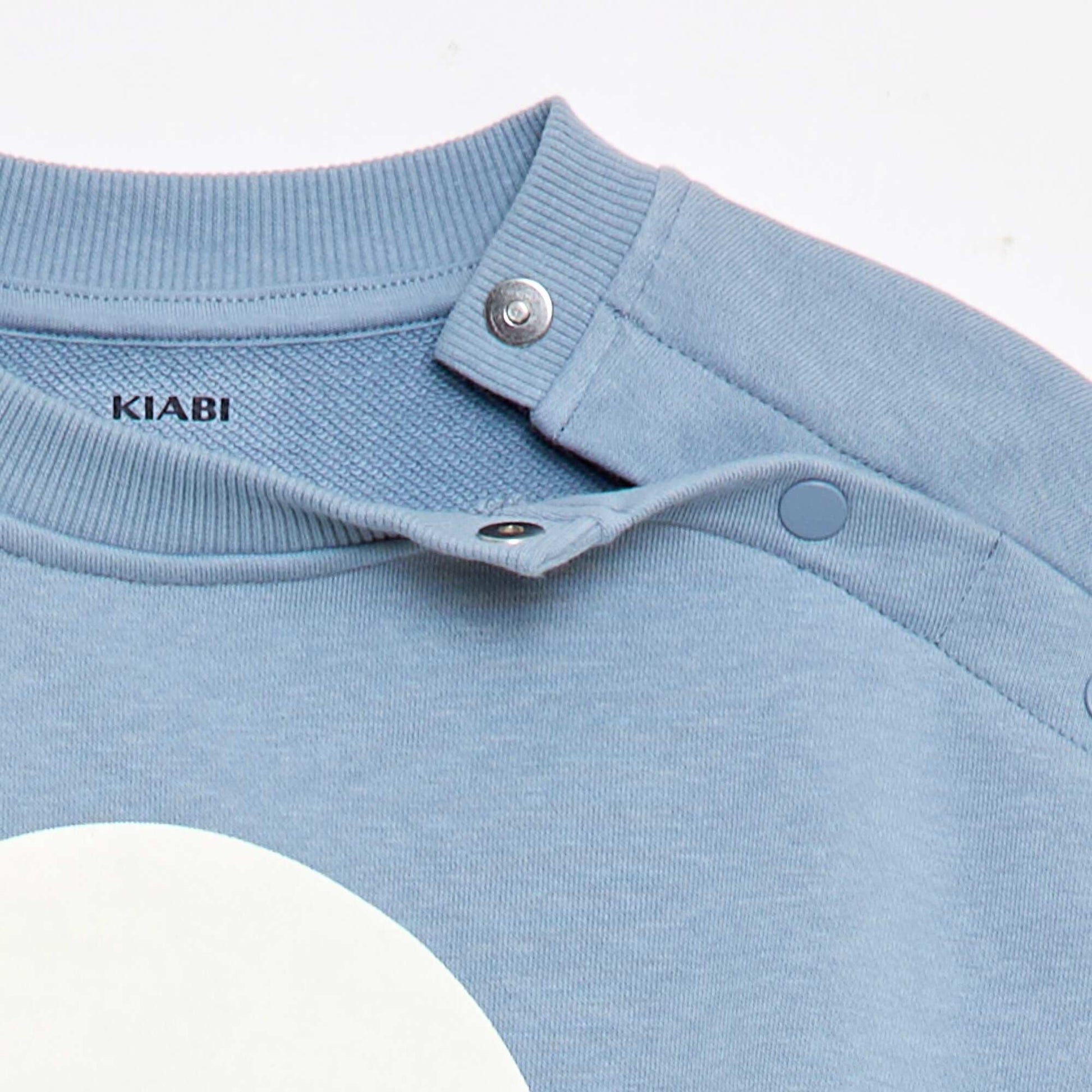 Sweat imprimé - Collection facile à enfiler BLEU