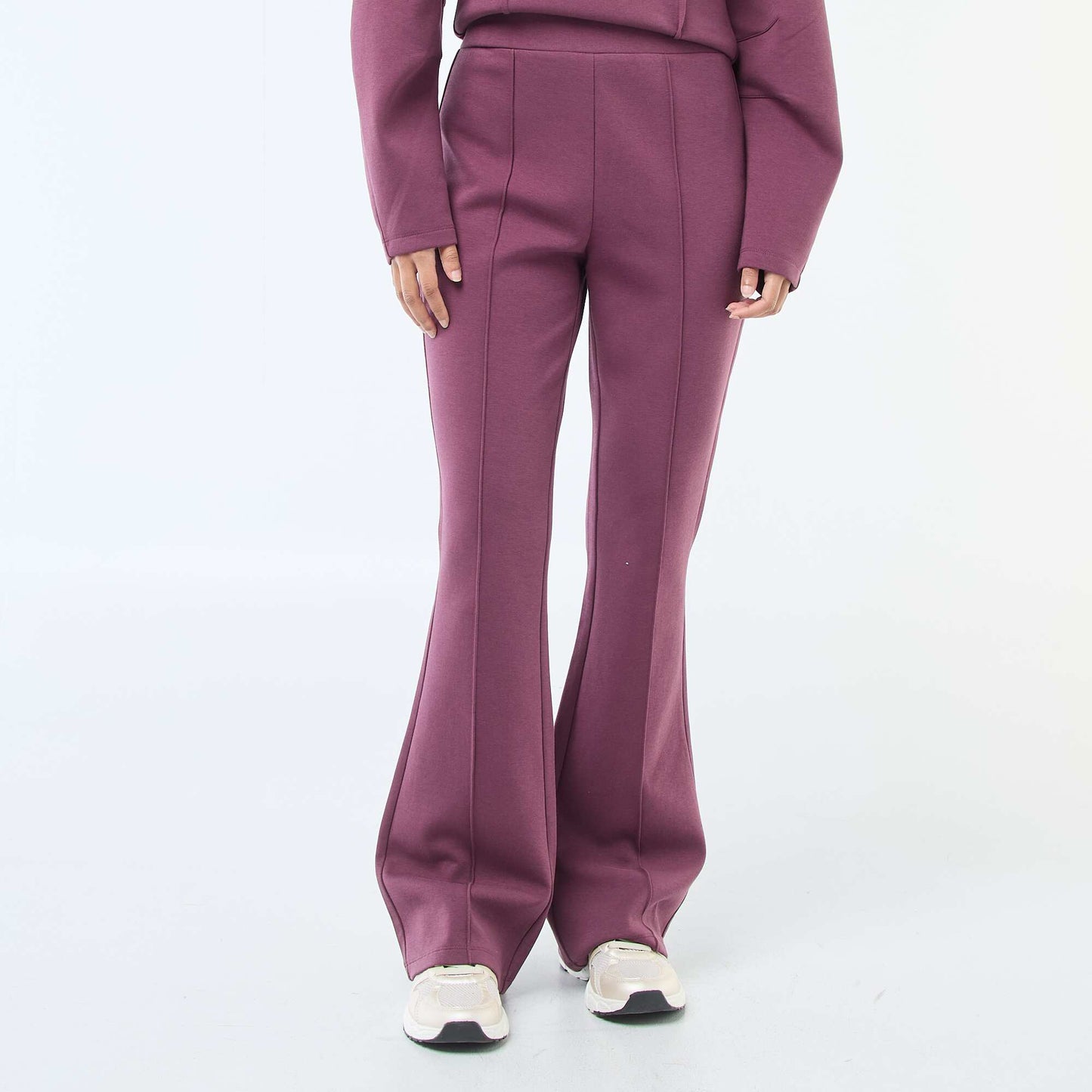 Pantalon large en molleton léger VIOLET