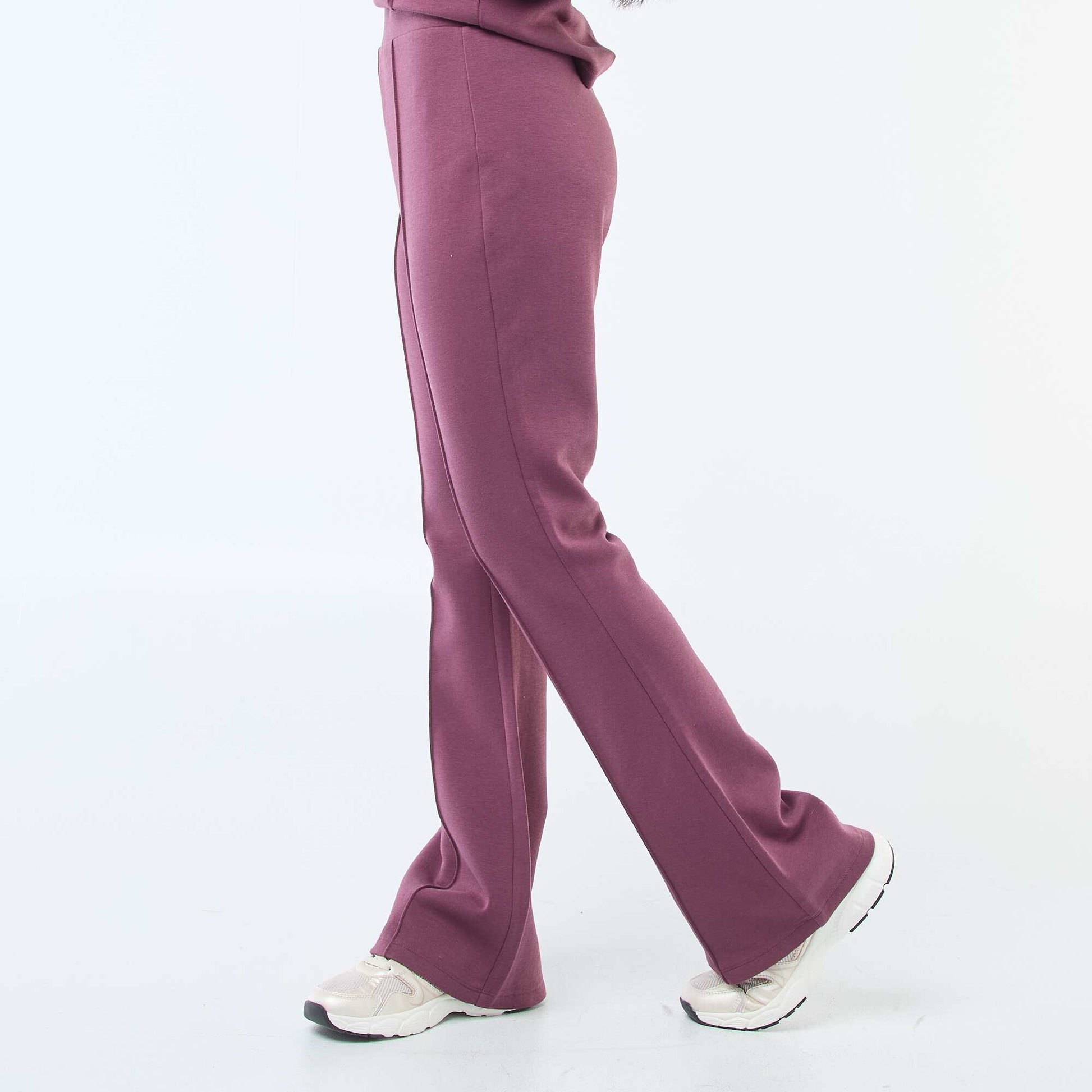Pantalon large en molleton léger VIOLET