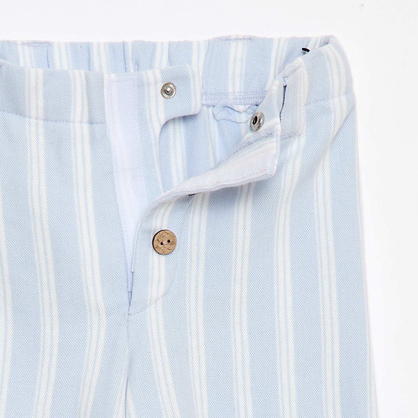 Pantalon large en maille piquée - collection facile à enfiler BLEU