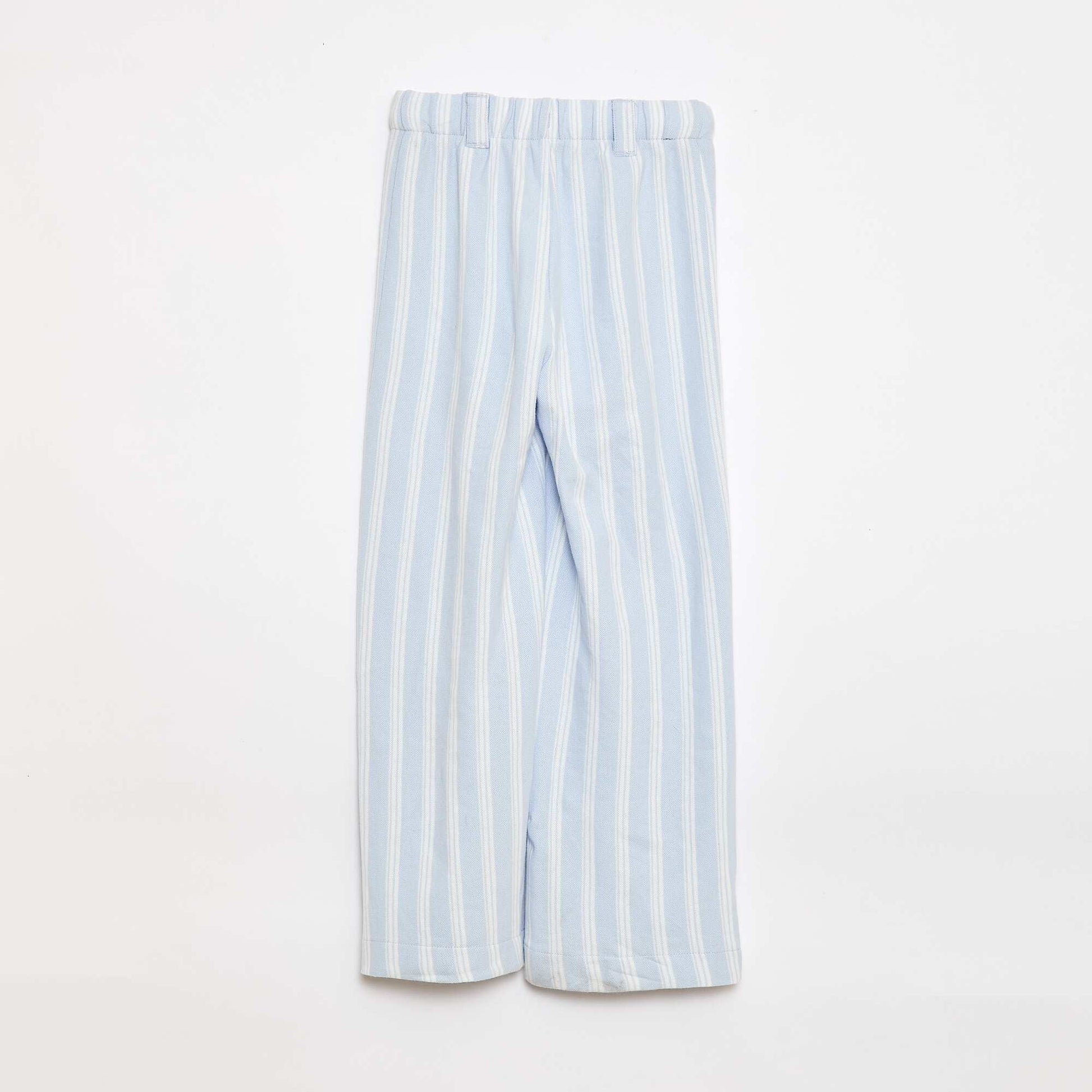 Pantalon large en maille piquée - collection facile à enfiler BLEU