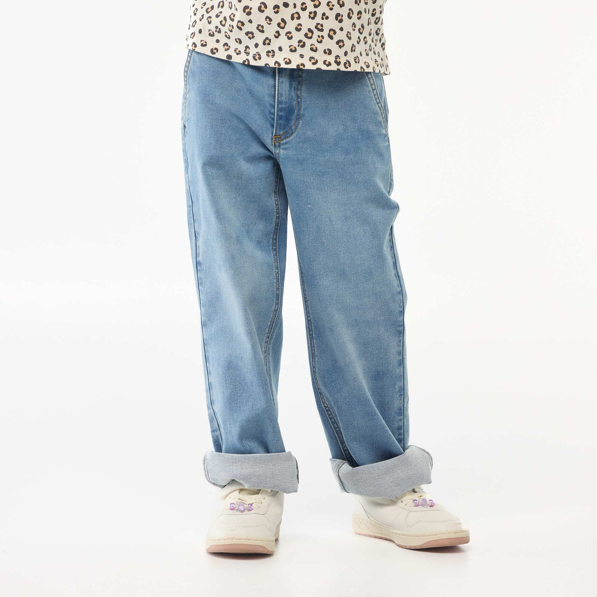 Pantalon denim - collection facile à enfiler BLEU