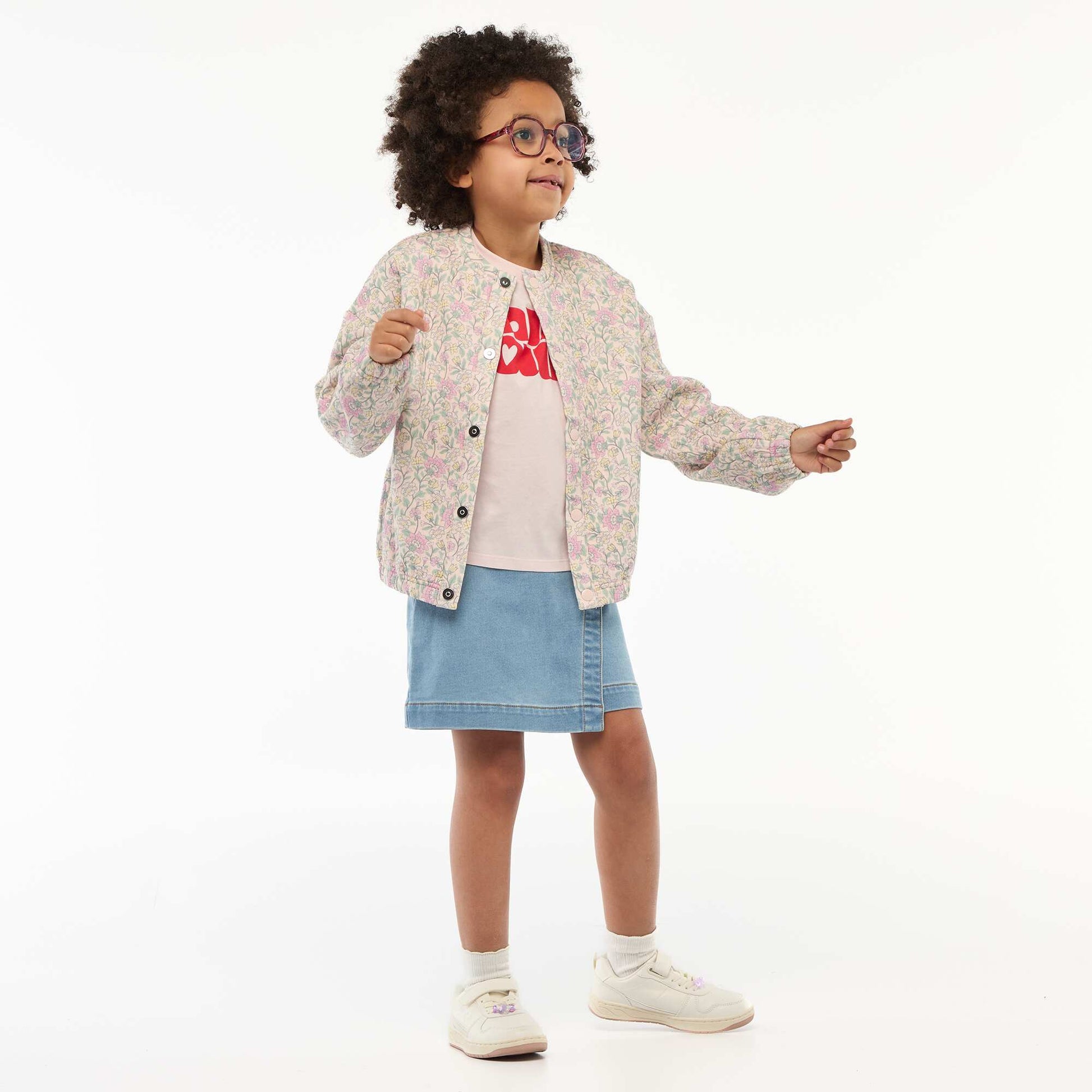 Jupe-short en denim BLEU