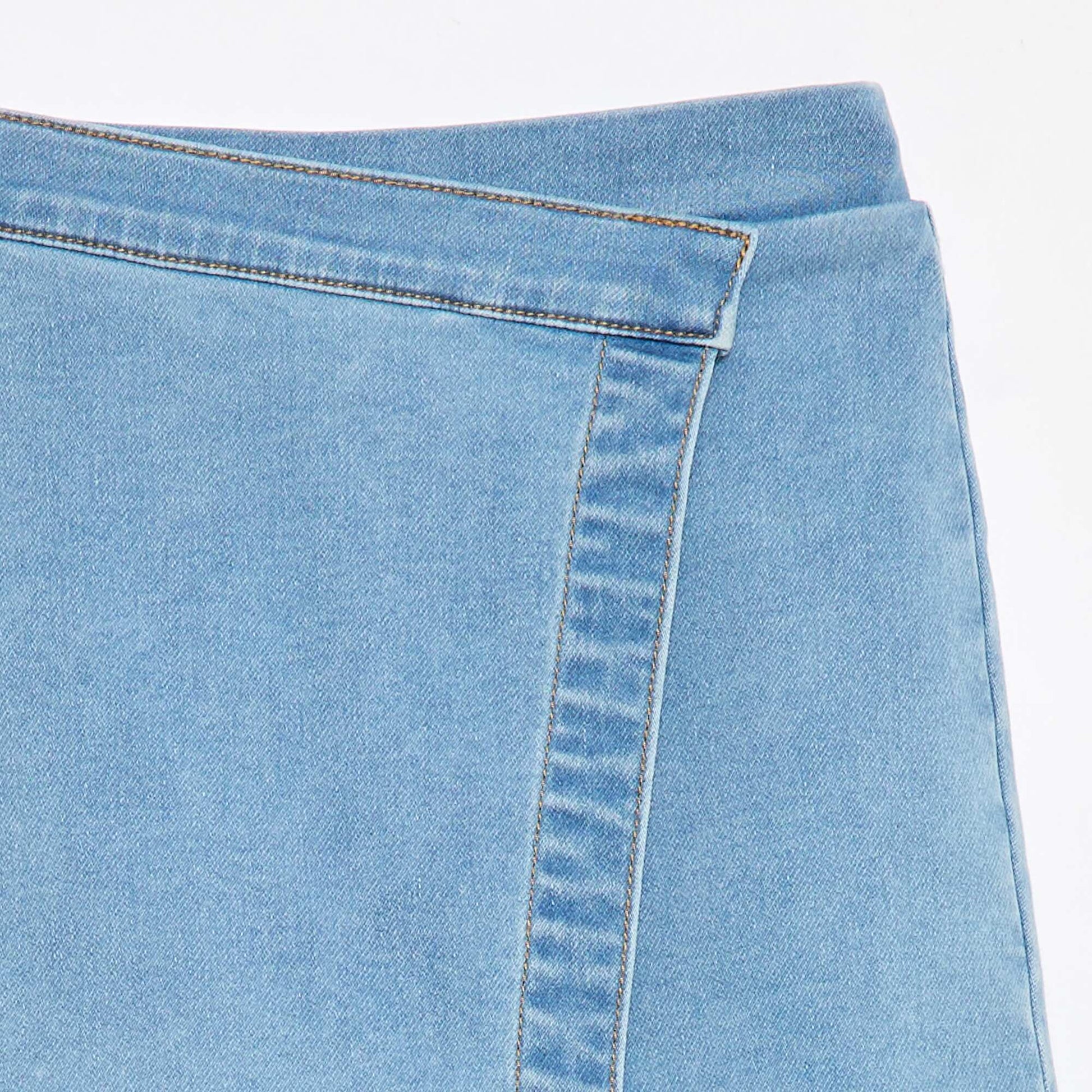 Jupe-short en denim BLEU