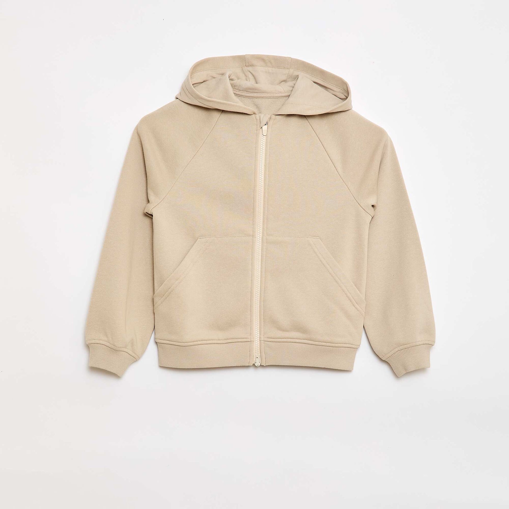 Sweat à capuche zippé - Collection facile à enfiler BEIGE