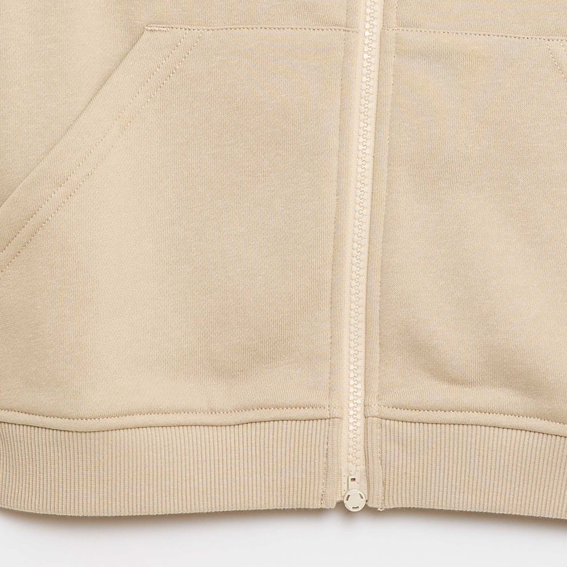 Sweat à capuche zippé - Collection facile à enfiler BEIGE