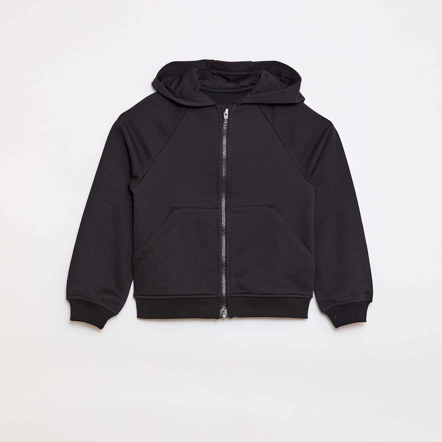 Sweat à capuche zippé - Collection facile à enfiler NOIR