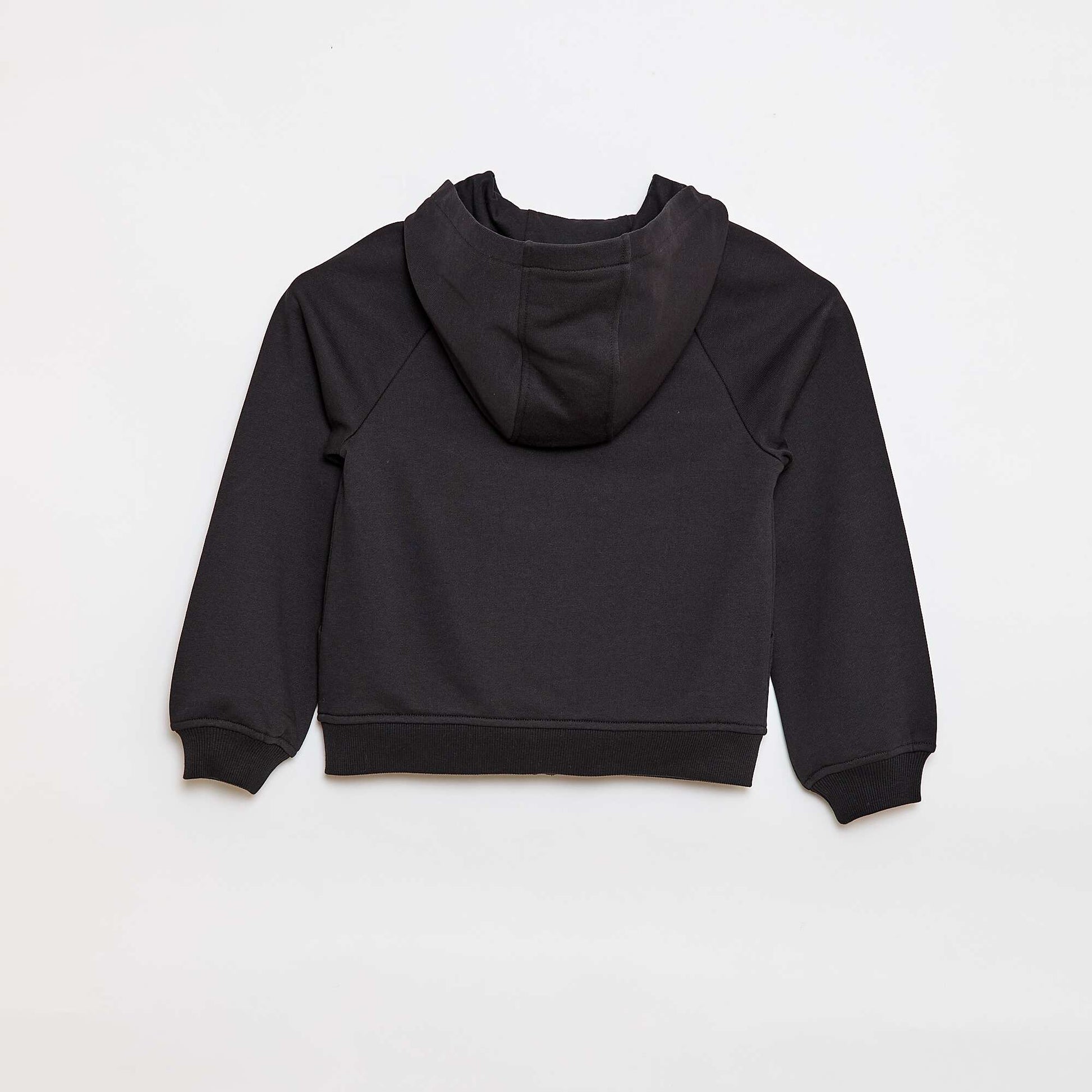 Sweat à capuche zippé - Collection facile à enfiler NOIR