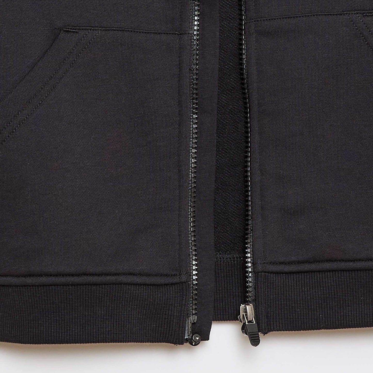 Sweat à capuche zippé - Collection facile à enfiler NOIR