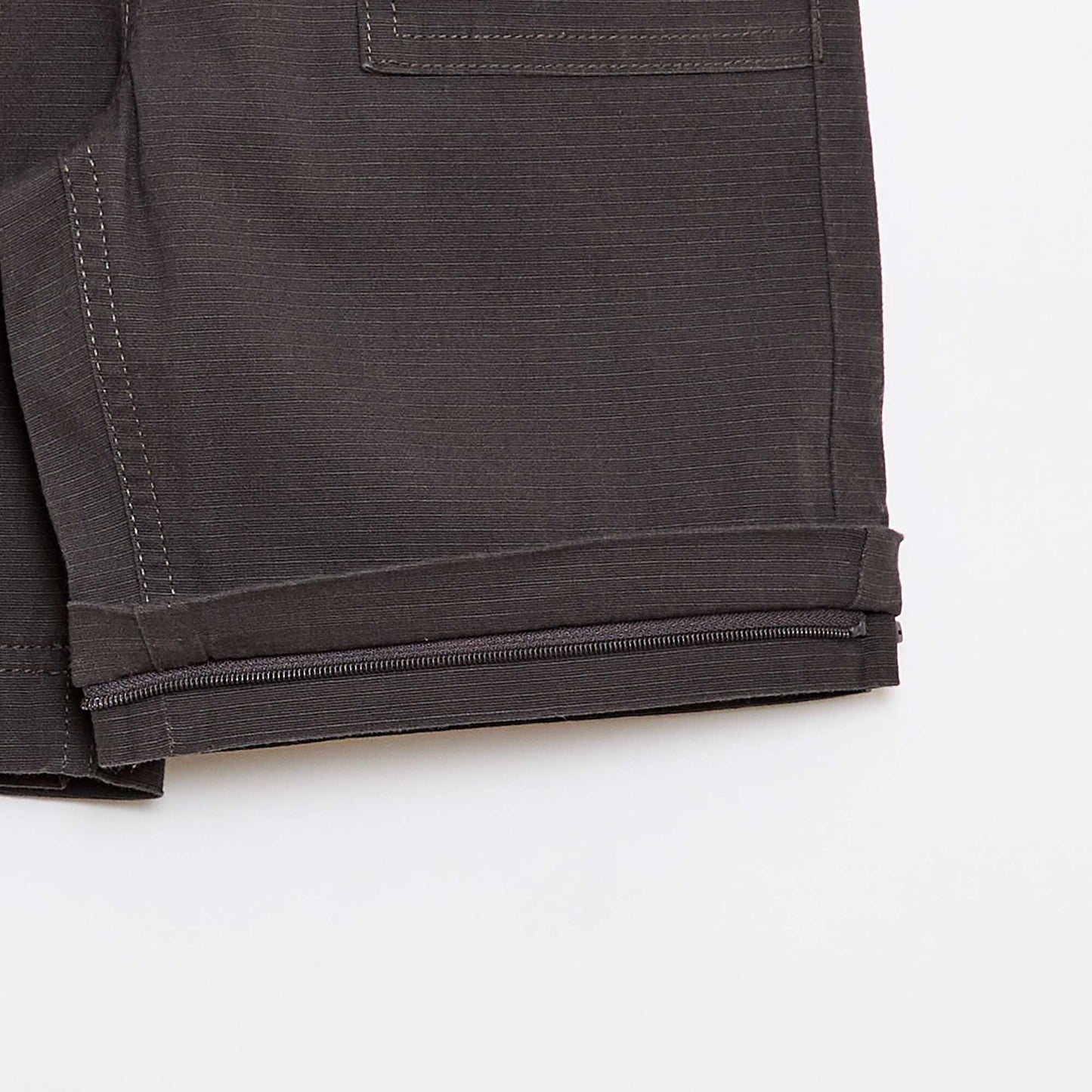 Pantalon straight en coton uni - Collection facile à enfiler NOIR